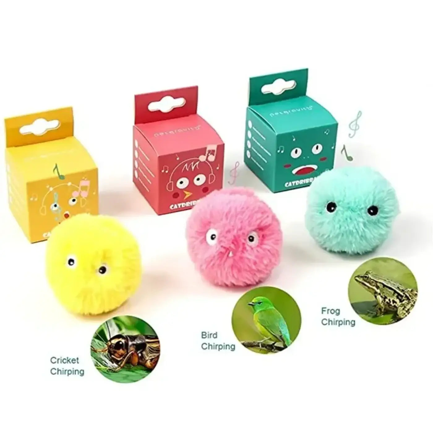The Ball Depot Cat Balls: Plush Interactive Cat Toy Ball