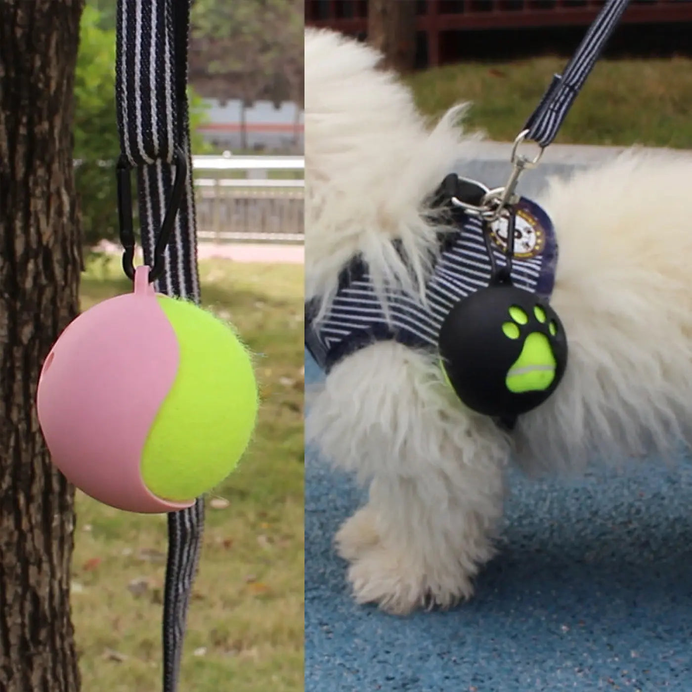 The Ball Depot Accessories: Portable Hands-free Dog Walking Tennis Ball Holder