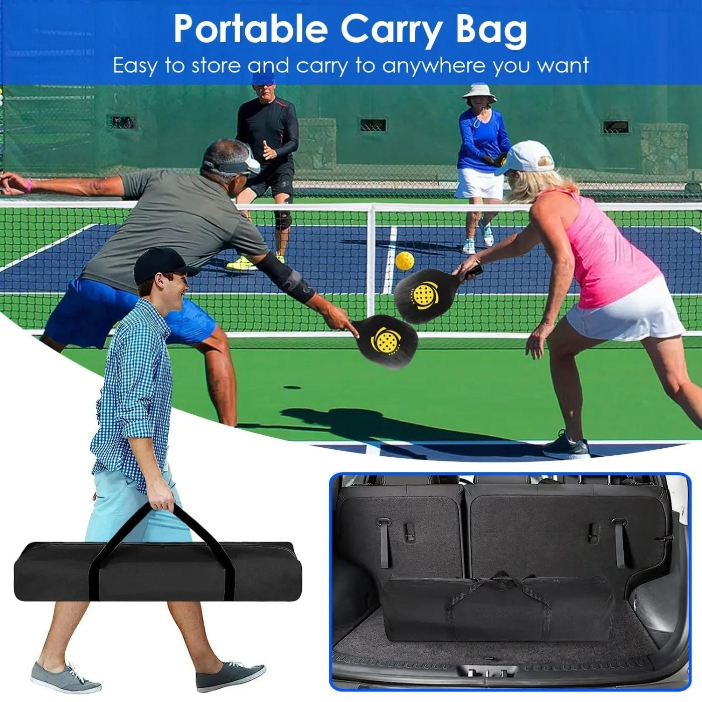 The Ball Depot ball game set: Portable Pickleball Net Set