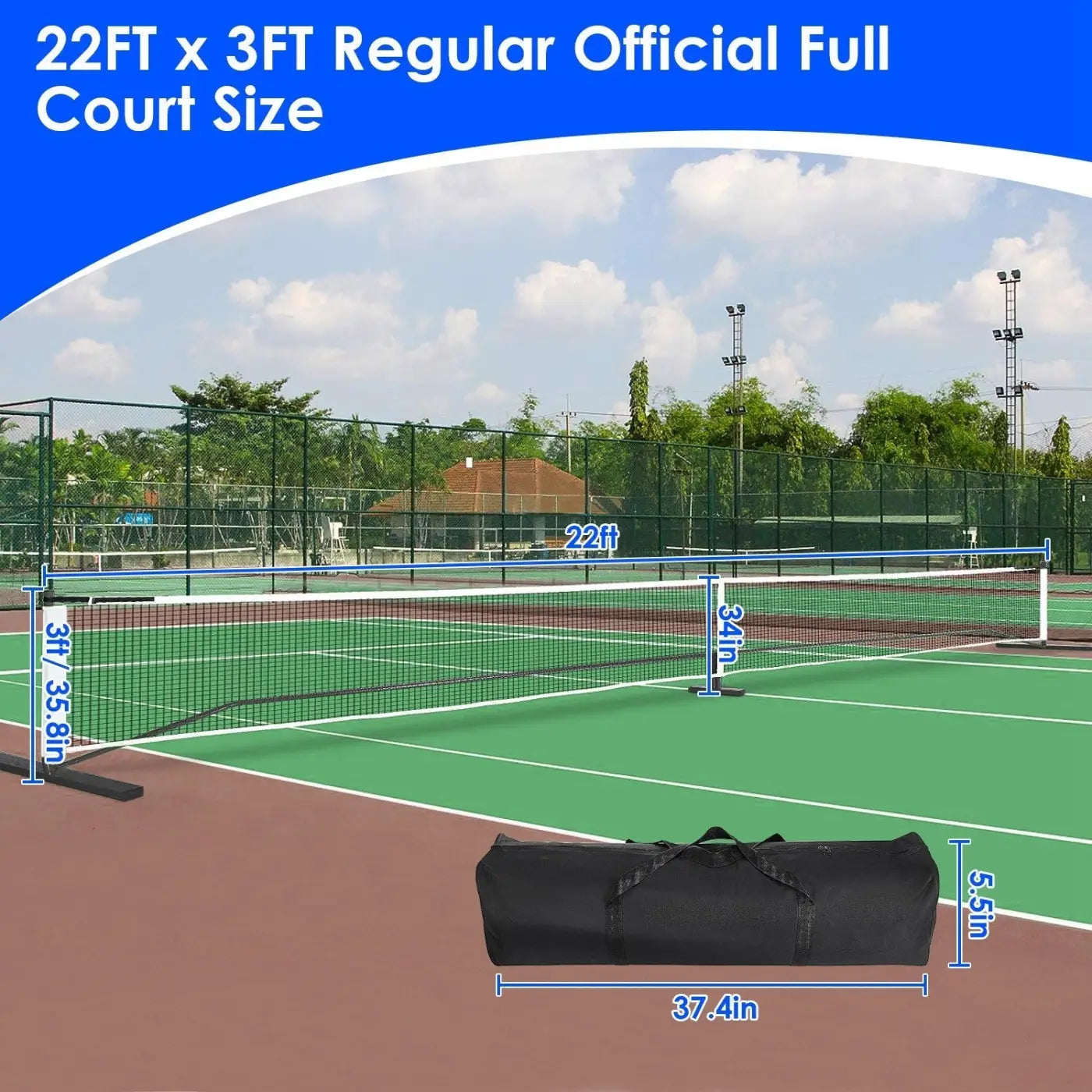 The Ball Depot ball game set: Portable Pickleball Net Set