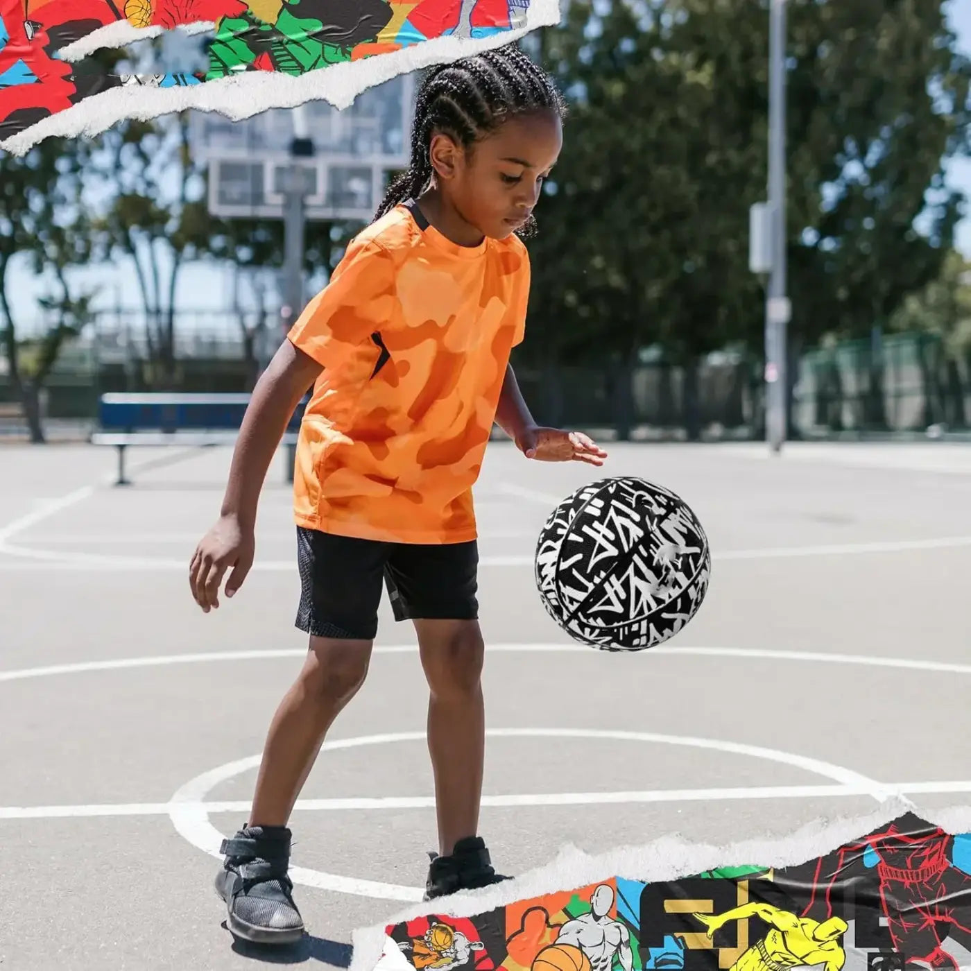 The Ball Depot basketball: Premium Design Rubber Basketball