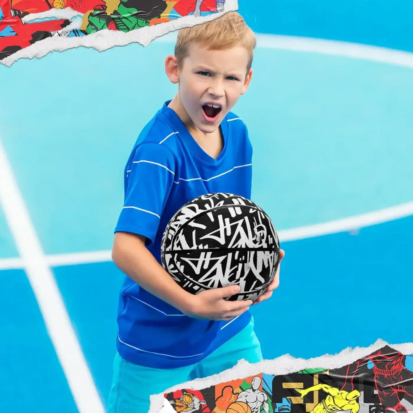 The Ball Depot basketball: Premium Design Rubber Basketball
