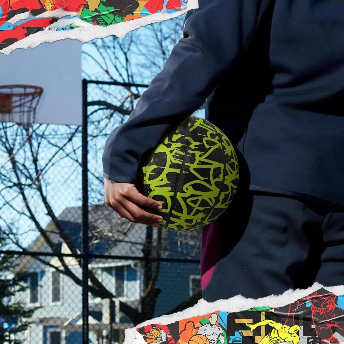 The Ball Depot basketball: Premium Design Rubber Basketball