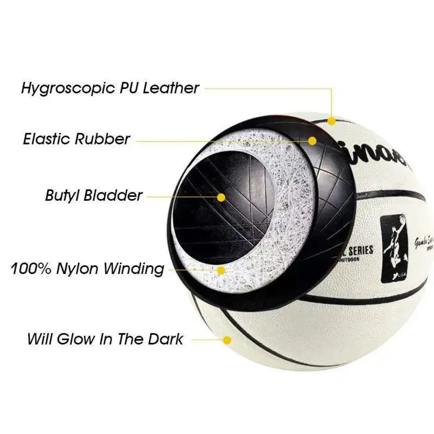 The Ball Depot basketball: Professional Glow-in-the-Dark Basketballs