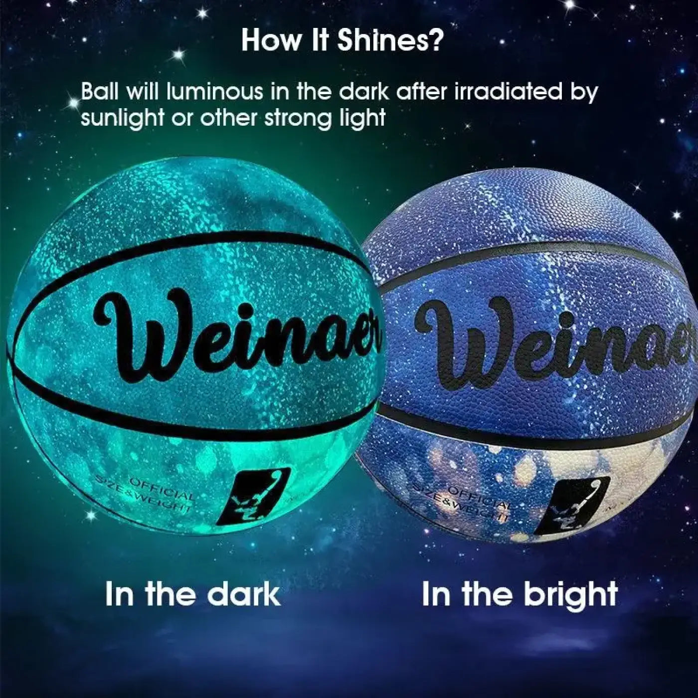 The Ball Depot basketball: Professional Glow-in-the-Dark Basketballs