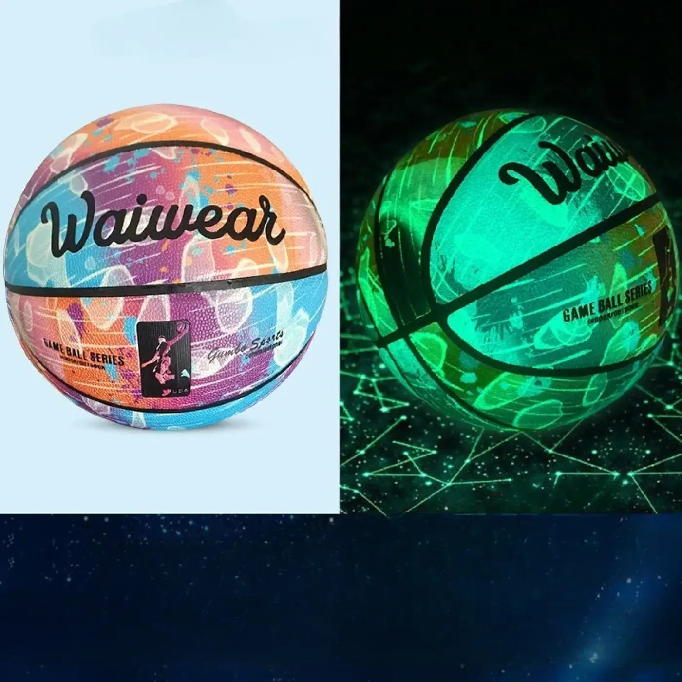 The Ball Depot basketball: Professional Glow-in-the-Dark Basketballs