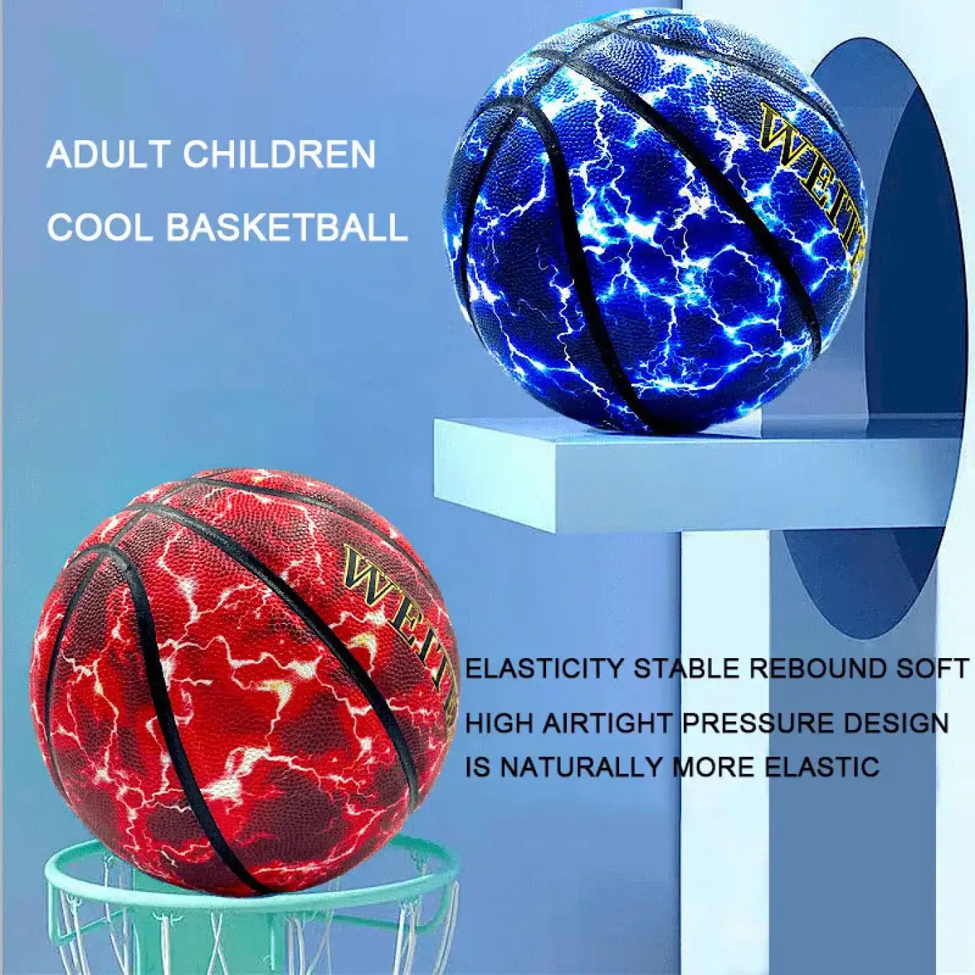 The Ball Depot basketball: Professional Lightening Flash Basketball