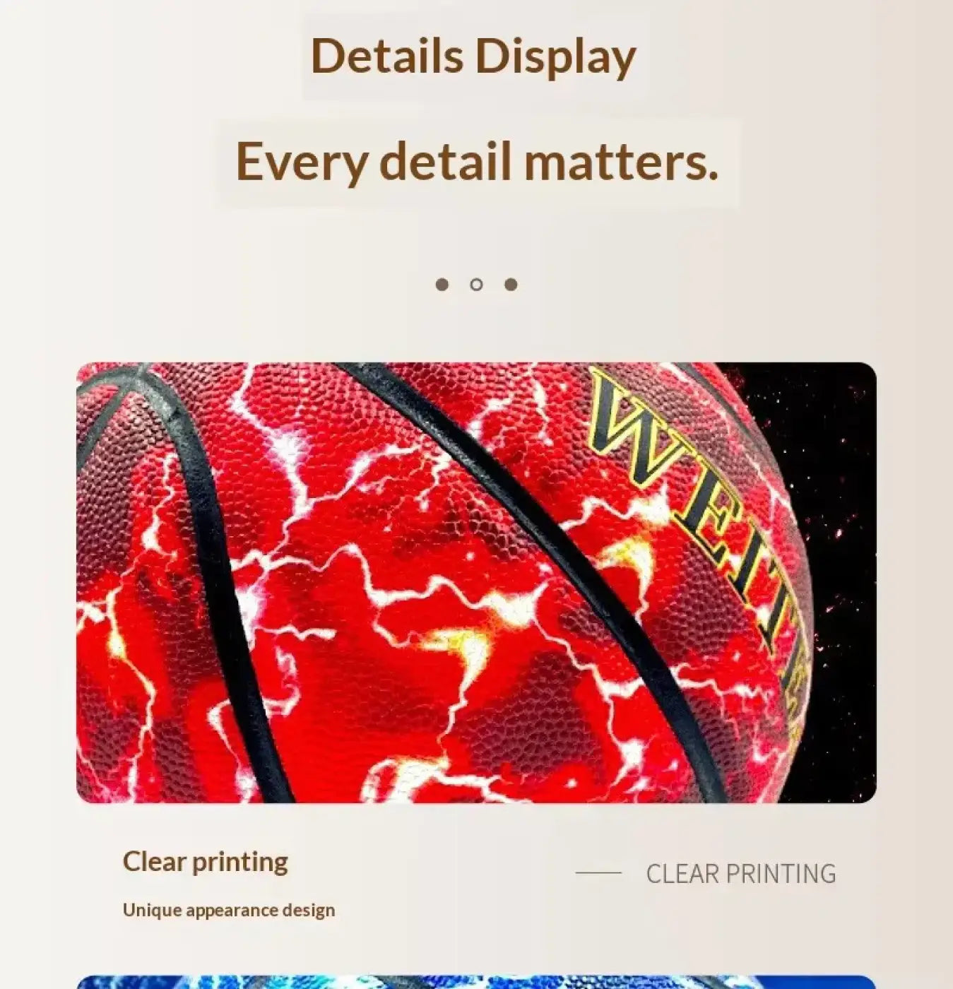 The Ball Depot basketball: Professional Lightening Flash Basketball