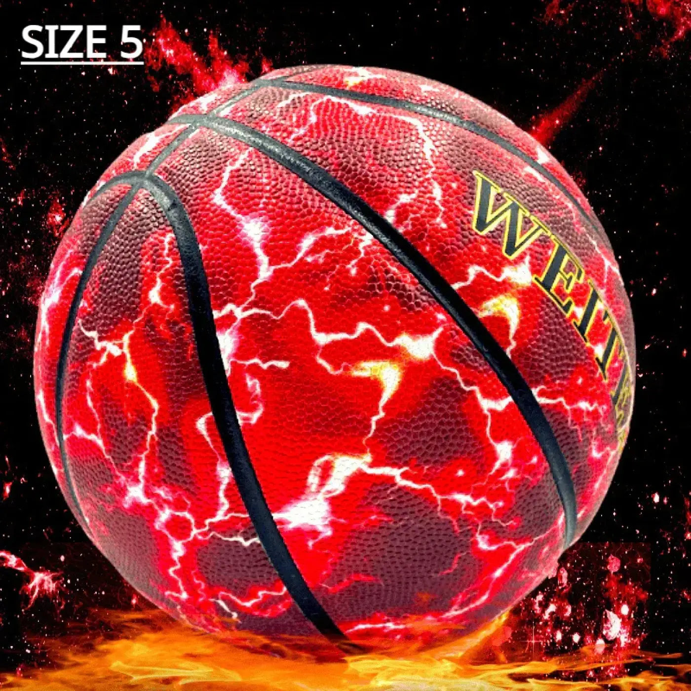 The Ball Depot basketball: Professional Lightening Flash Basketball