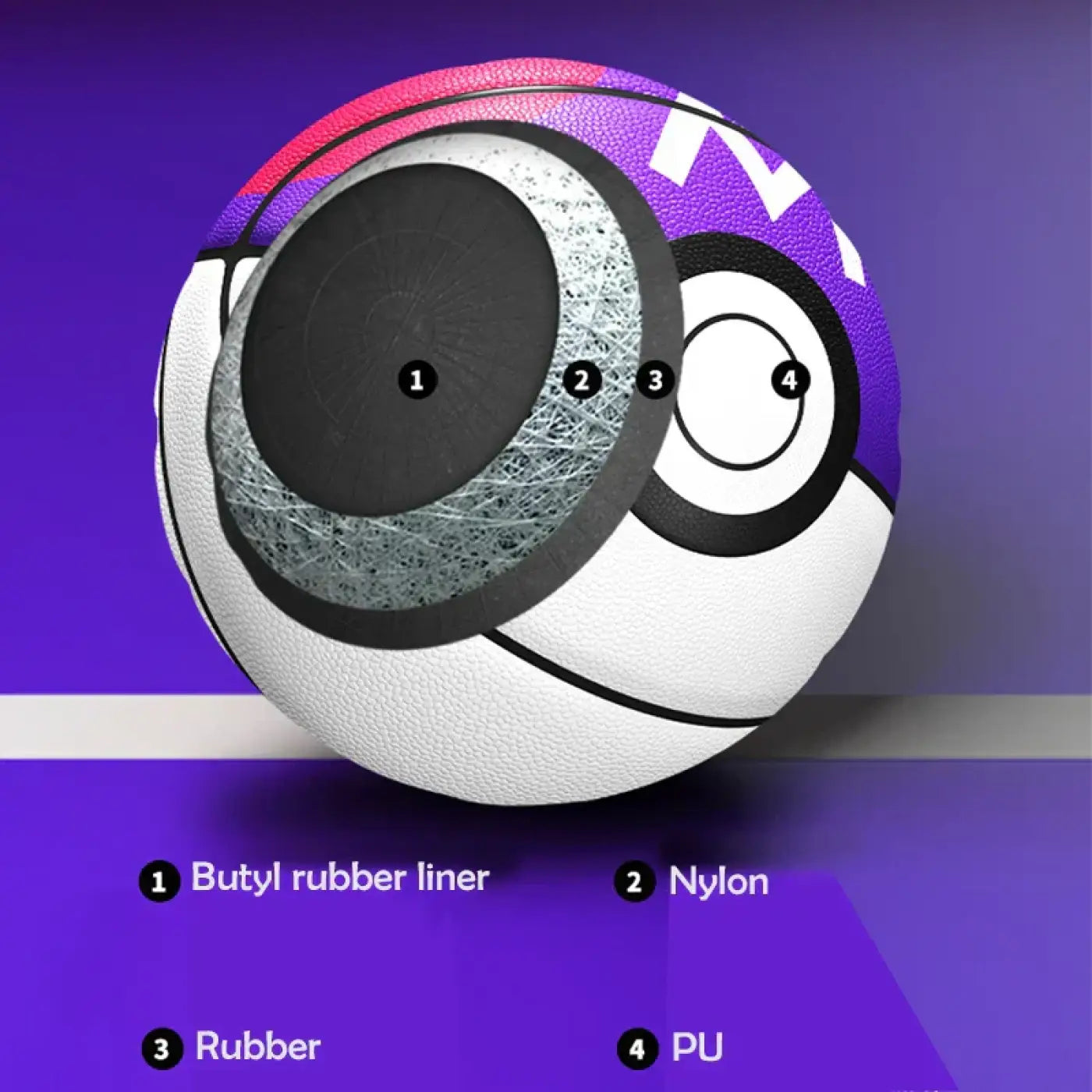 The Ball Depot basketball: Professional PU Basketball with Pump