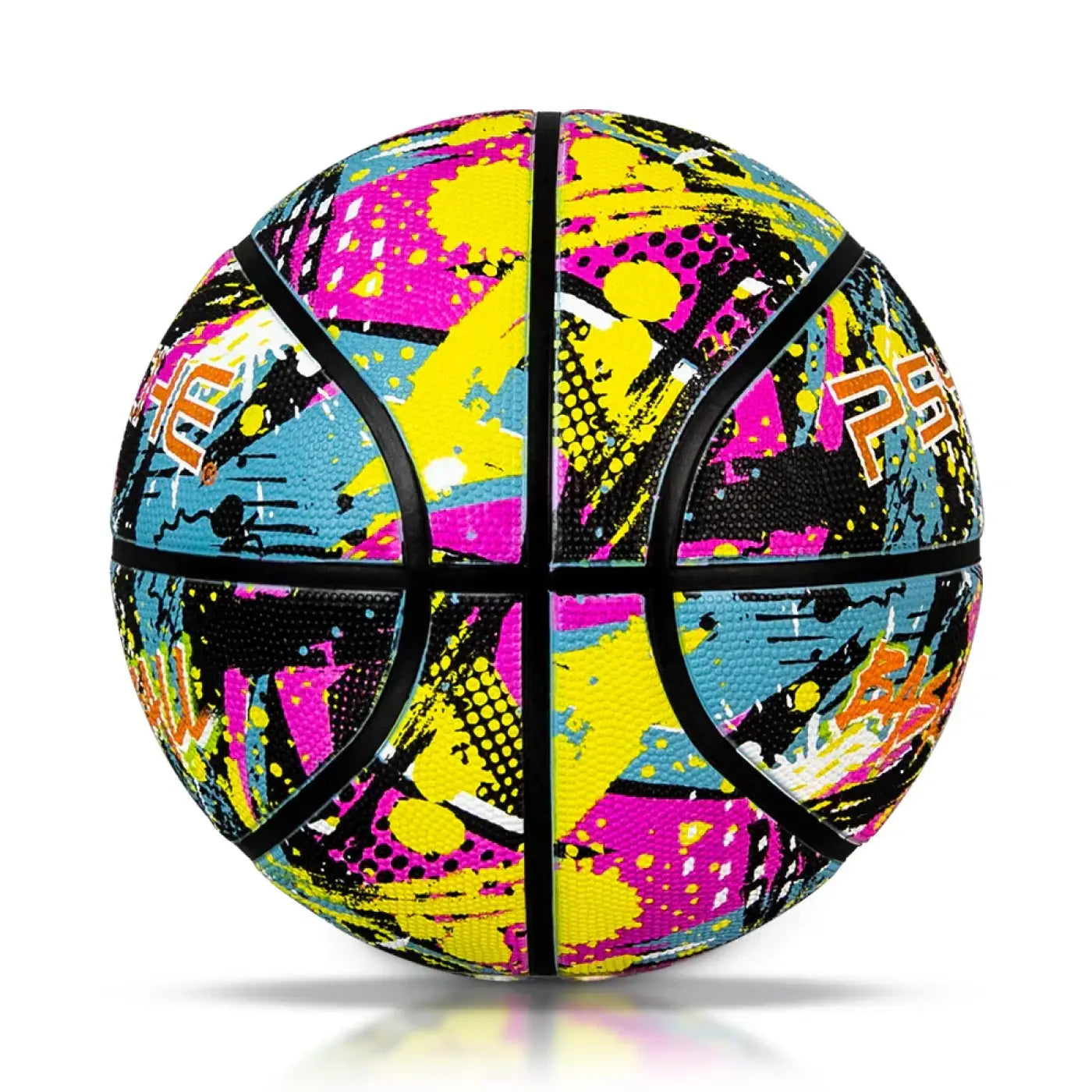 The Ball Depot basketball: PSYCHE Graffitti Rubber Basketball with pump