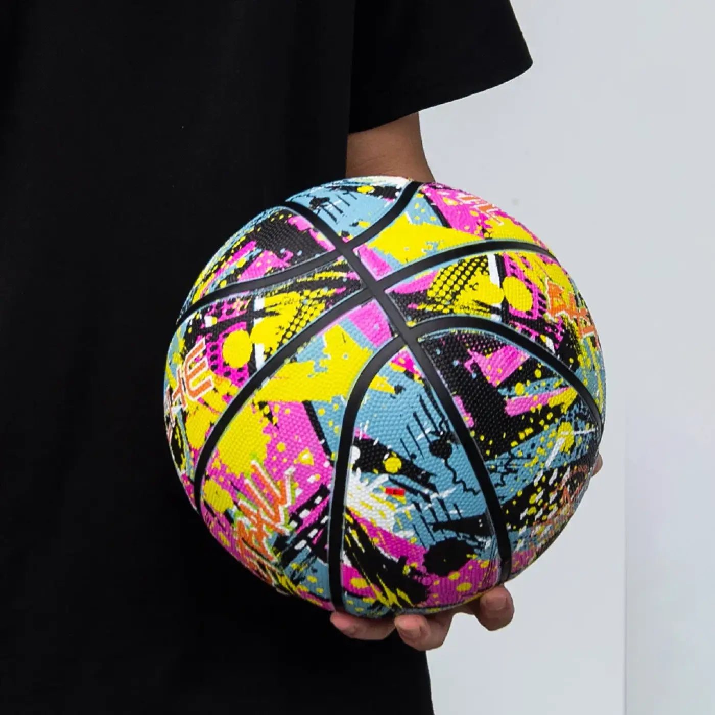 The Ball Depot basketball: PSYCHE Graffitti Rubber Basketball with pump