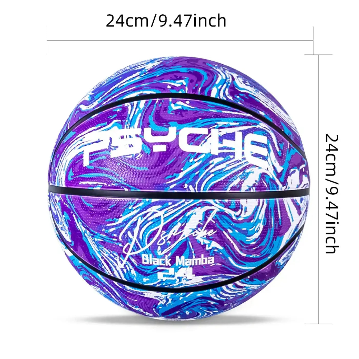 The Ball Depot basketball: PSYCHE Purple Official Size 7 Basketball