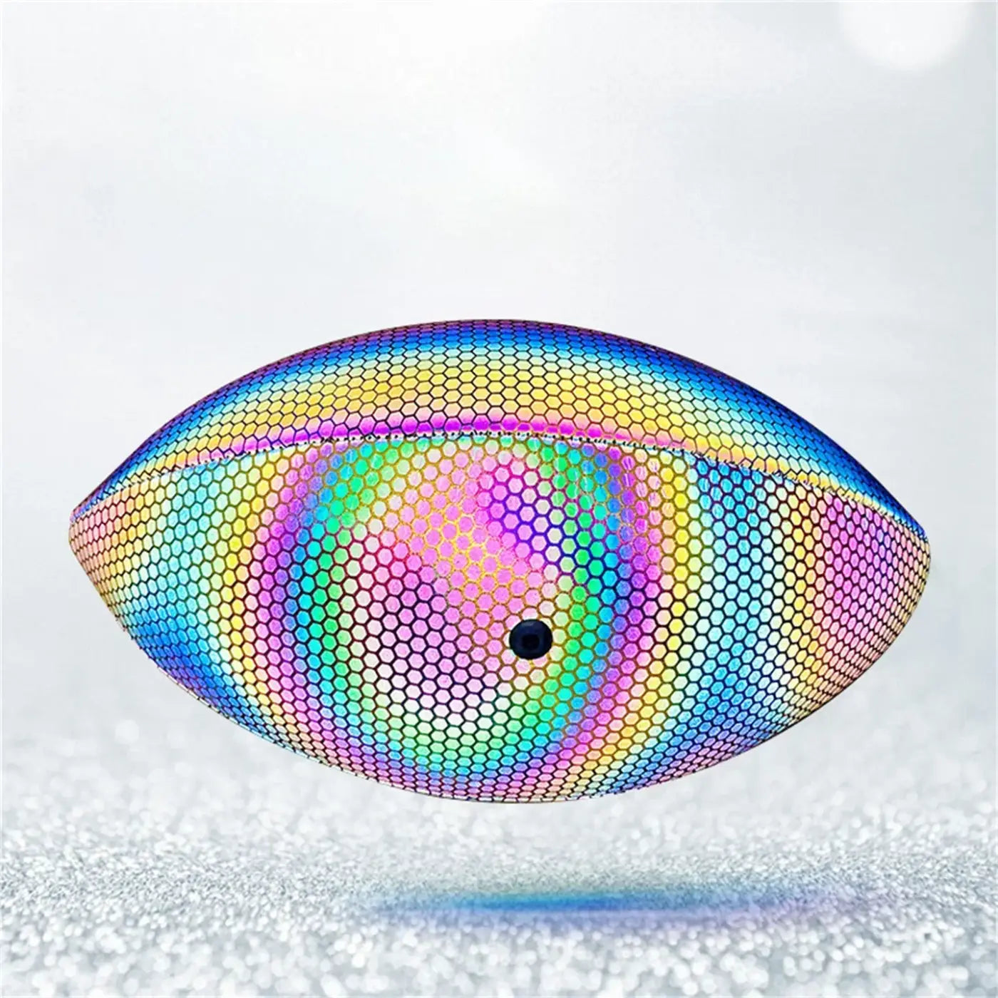 The Ball Depot football: PU Reflective Leather Luminescent Rugby Ball
