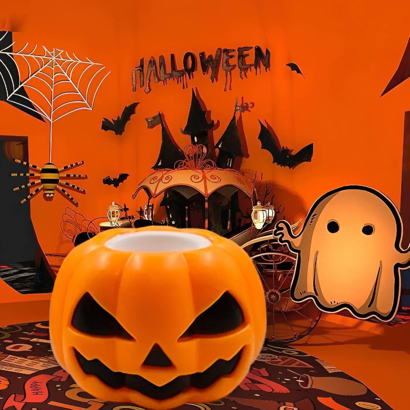 The Ball Depot holiday balls: Pumpkin Head Pinch And Release Ball