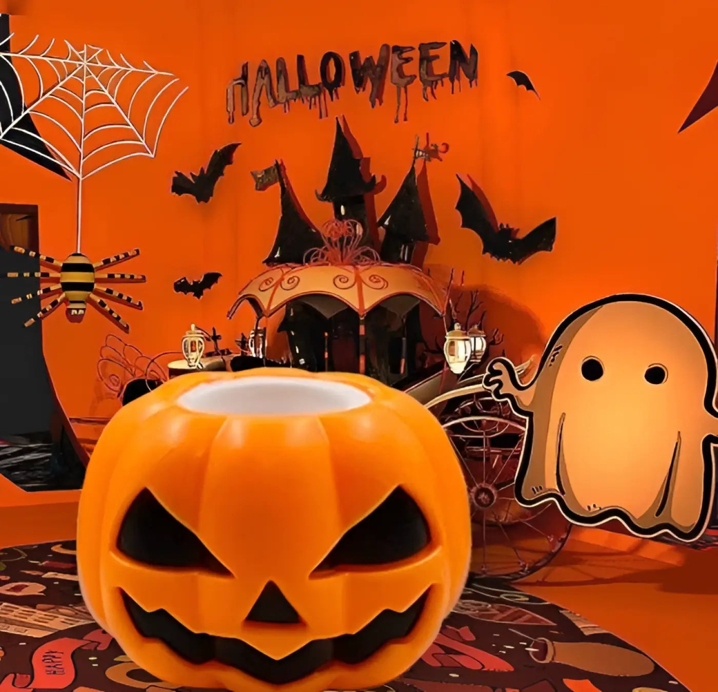 The Ball Depot holiday balls: Pumpkin Head Pinch And Release Ball