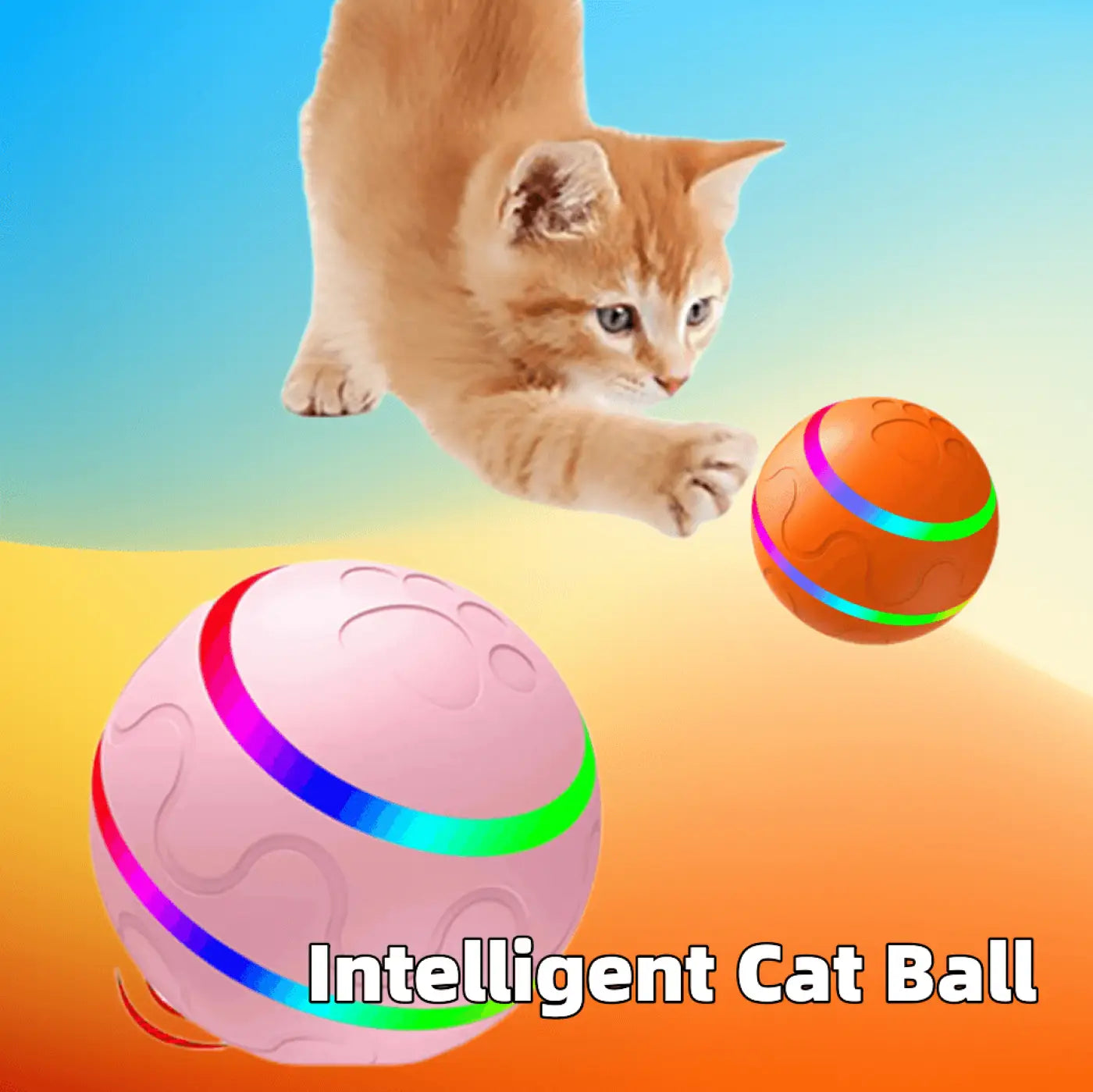 The Ball Depot Cat Toys: Purrfect play Large Interactive Pet Ball