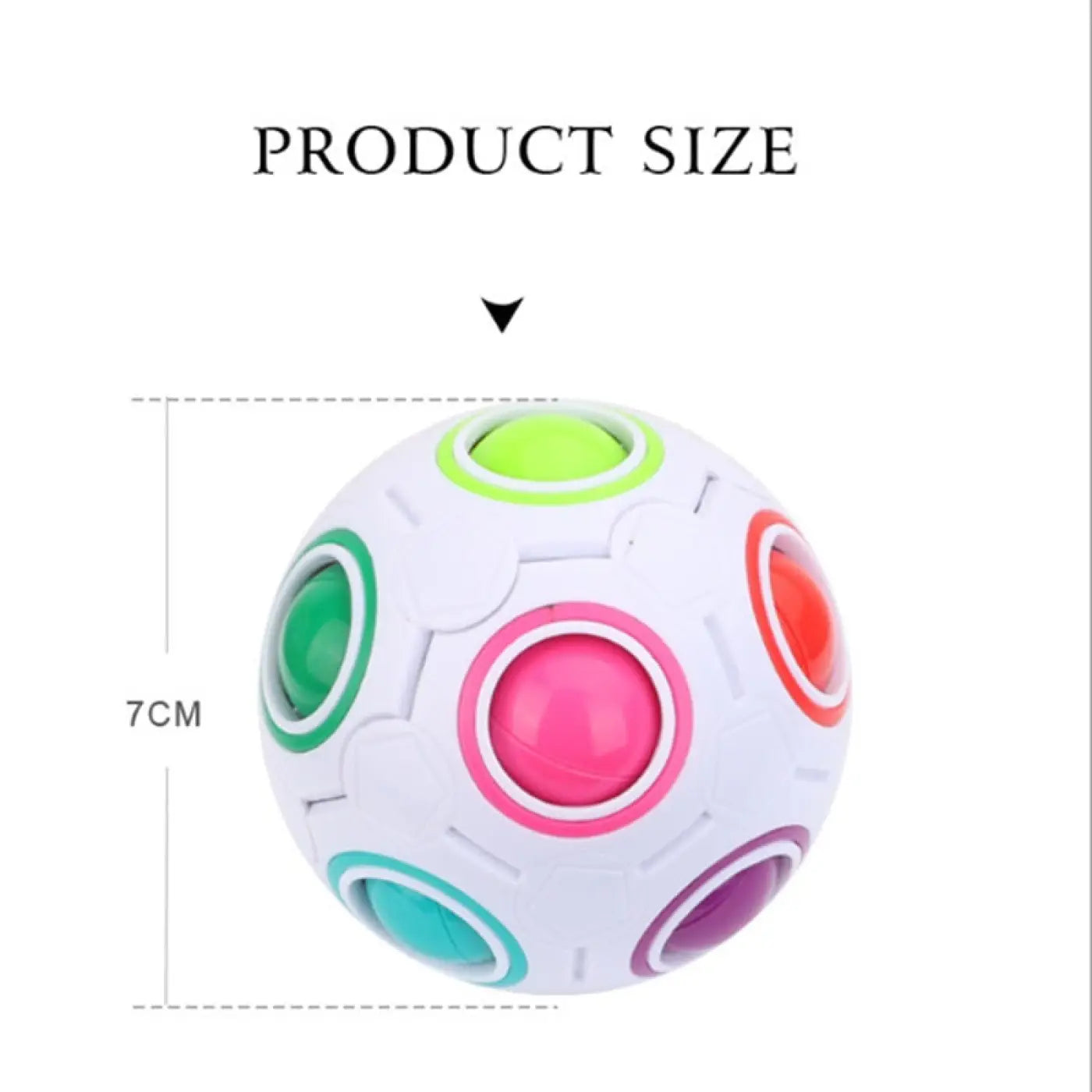 The Ball Depot sensory ball: Puzzle Rainbow Ball