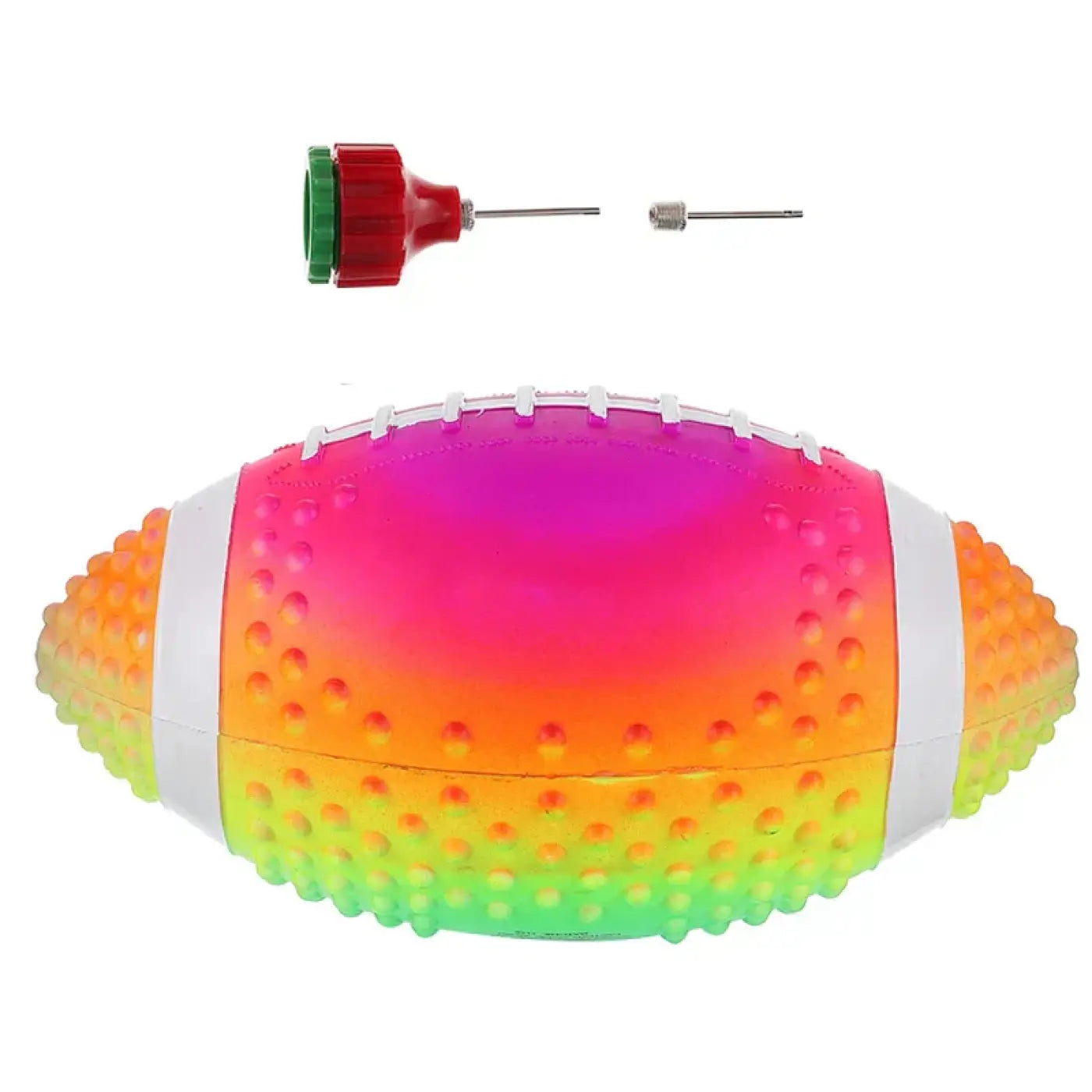 The Ball Depot american football: Rainbow-colored Inflatable Rugby Ball