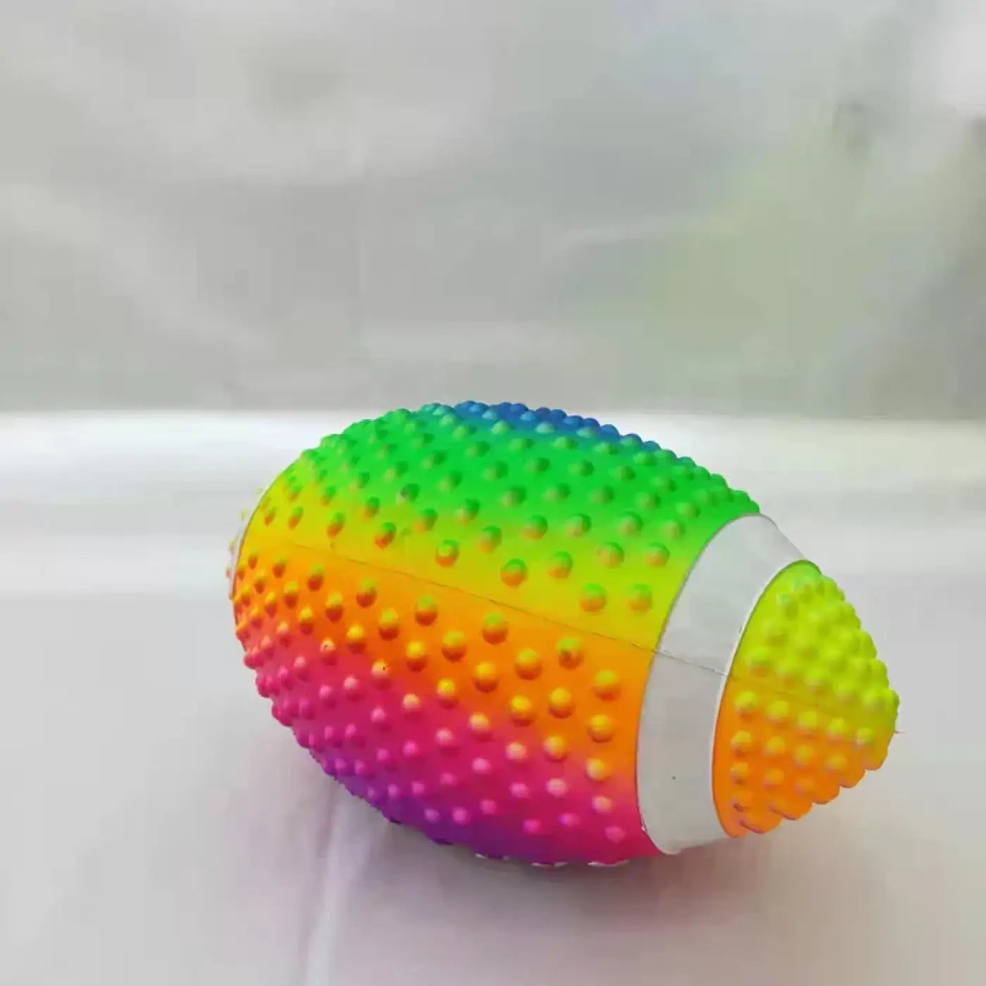 The Ball Depot american football: Rainbow-colored Inflatable Rugby Ball