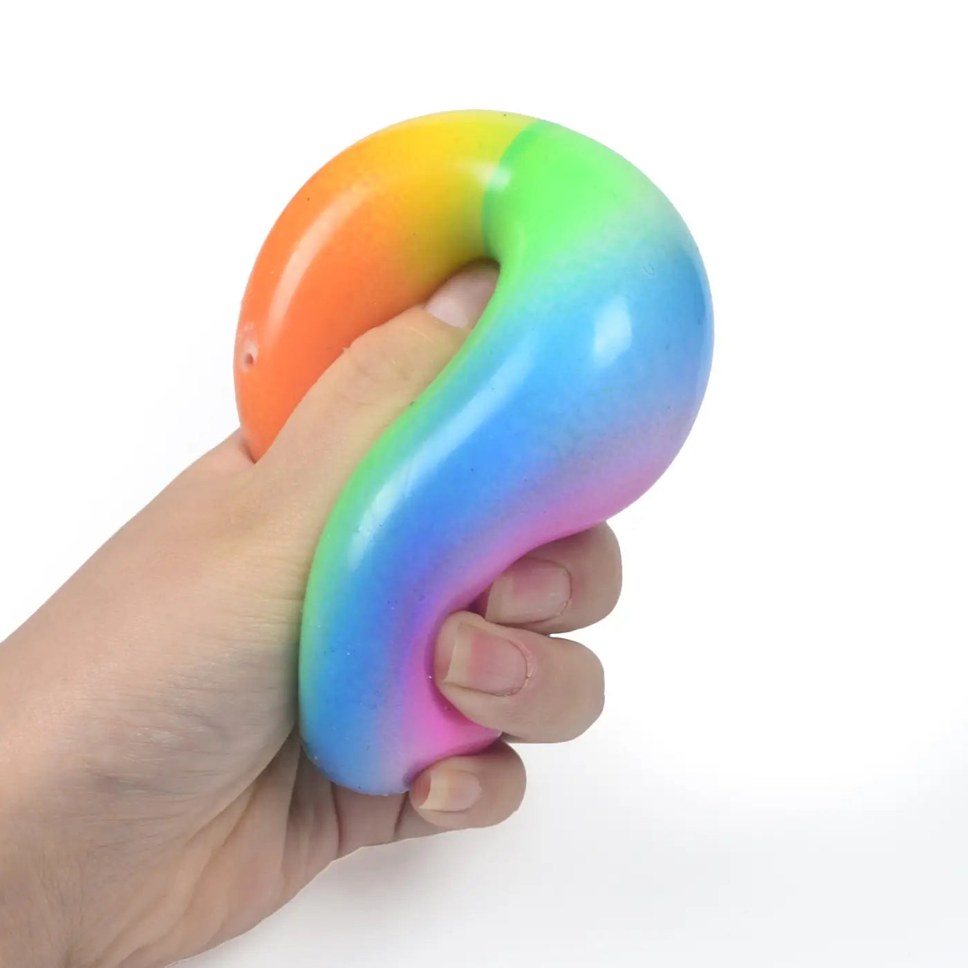 The Ball Depot stress balls: Rainbow Flour Ball Elastic Tension Soft Rubber Ball