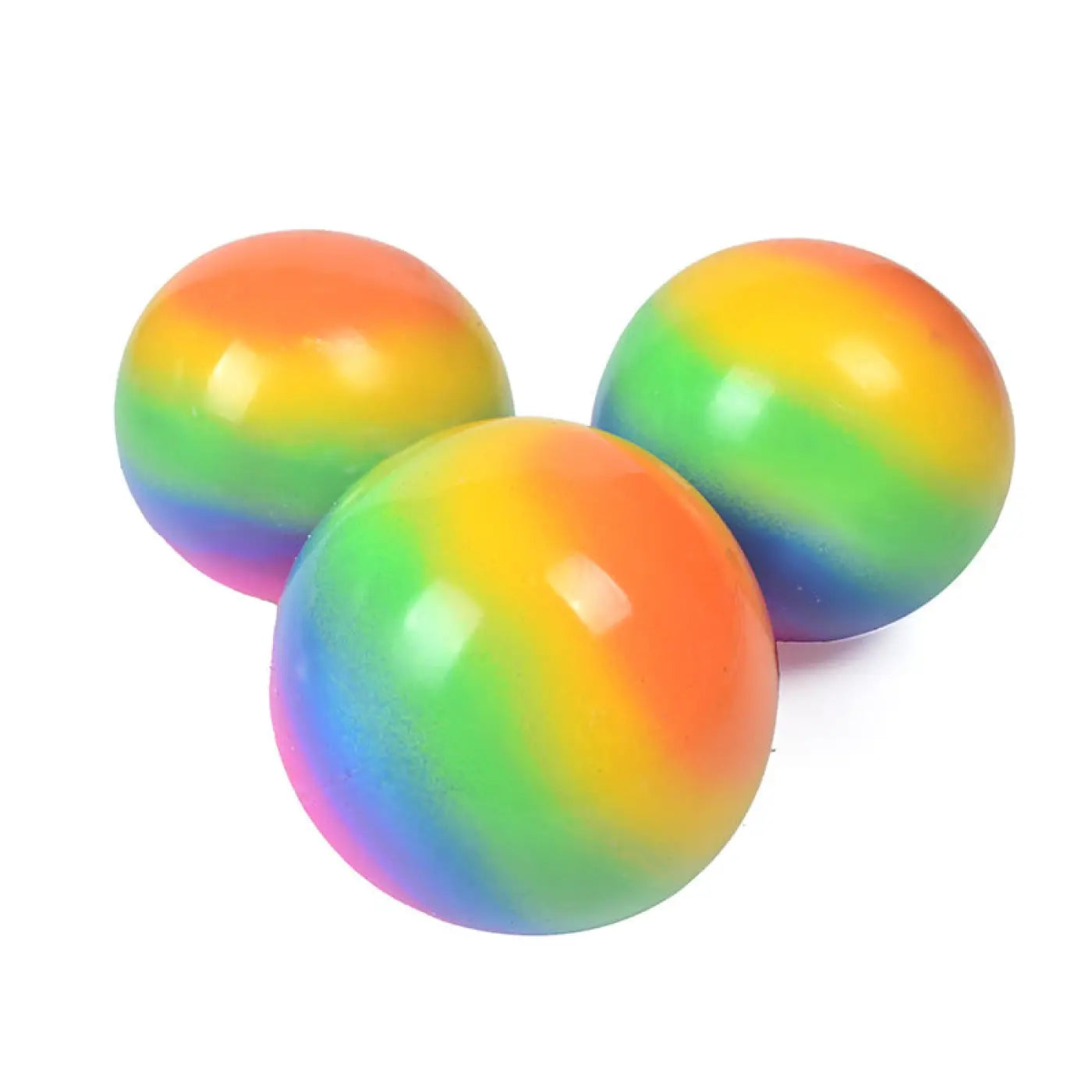 The Ball Depot stress balls: Rainbow Flour Ball Elastic Tension Soft Rubber Ball
