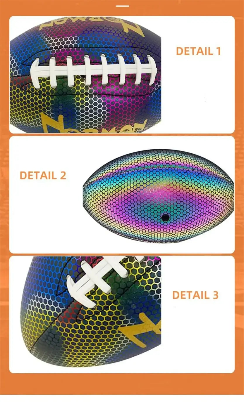The Ball Depot american football: Reflective Adult Competition Training Football Ball