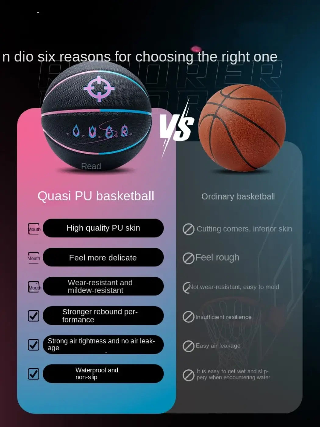 The Ball Depot basketball: RIGORER Basketball