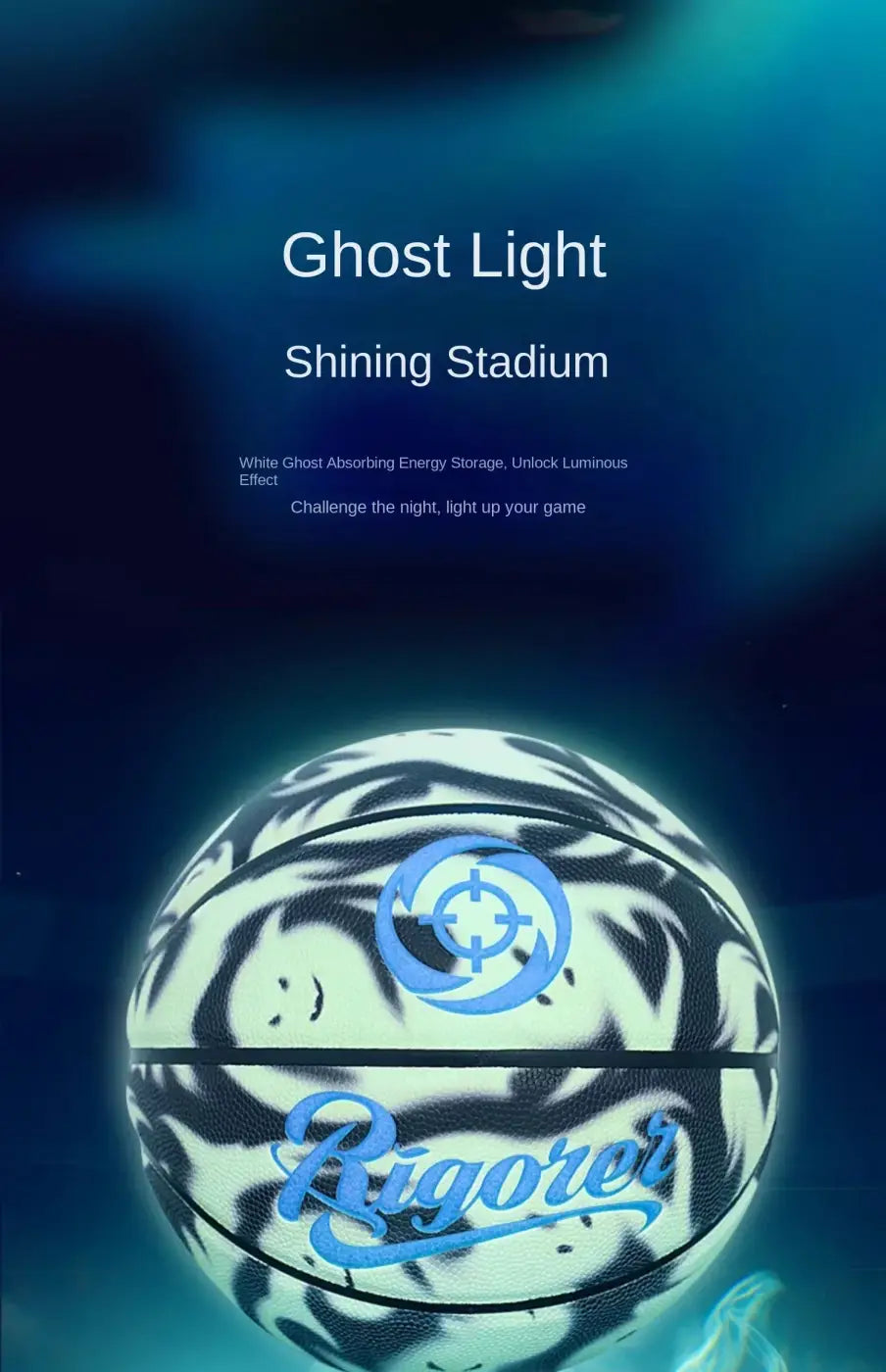 The Ball Depot basketball: RIGORER Ghost Luminous PU Basketball