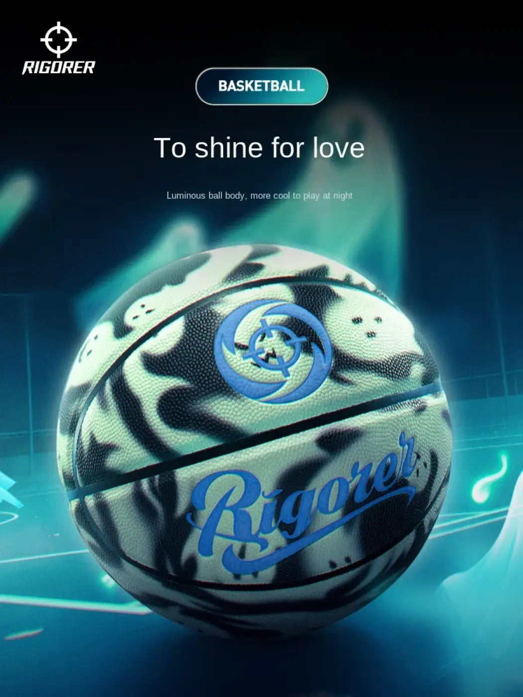 The Ball Depot basketball: RIGORER Ghost Luminous PU Basketball