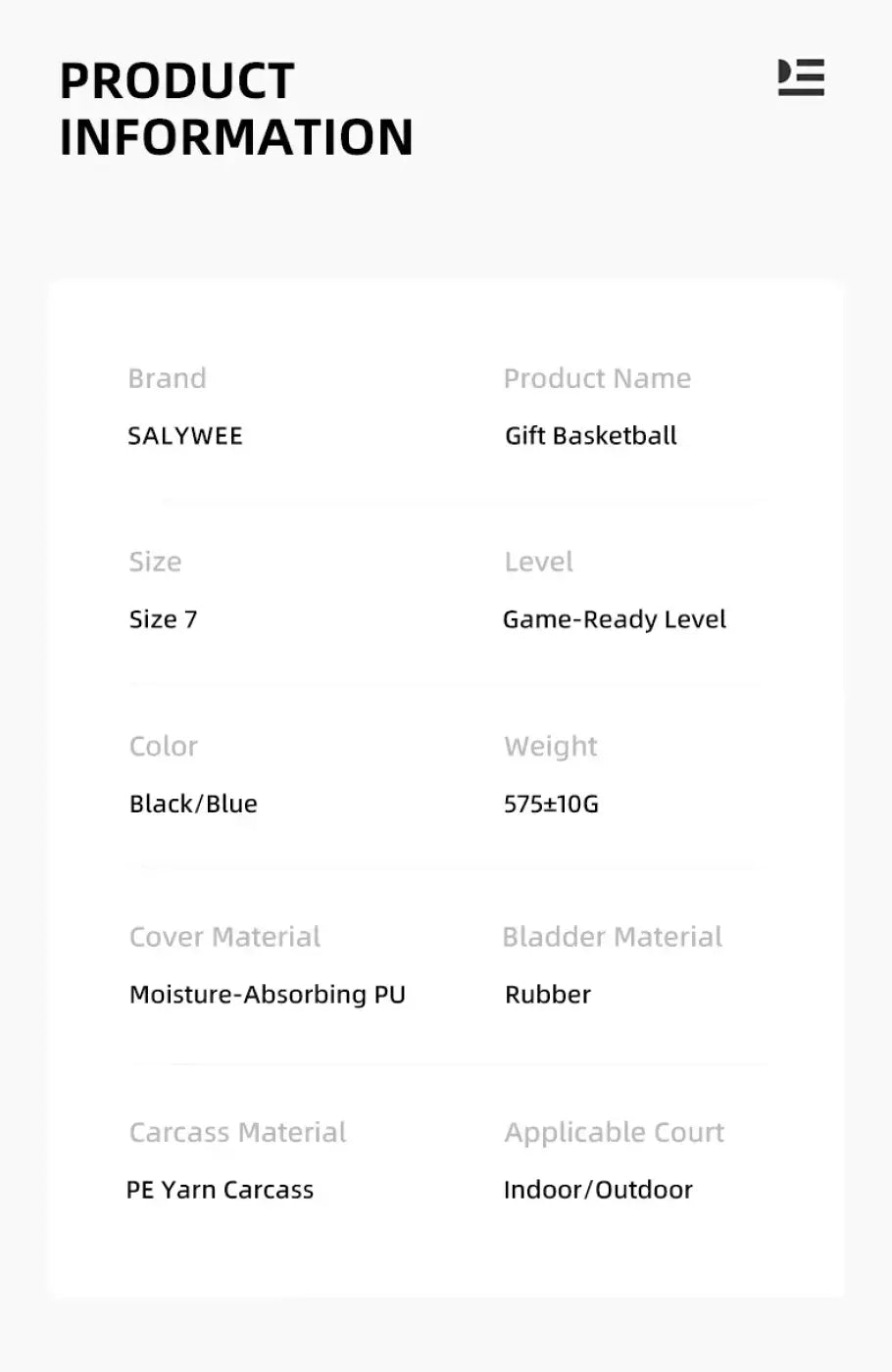 The Ball Depot basketball: SALYWEE Gift Basketball