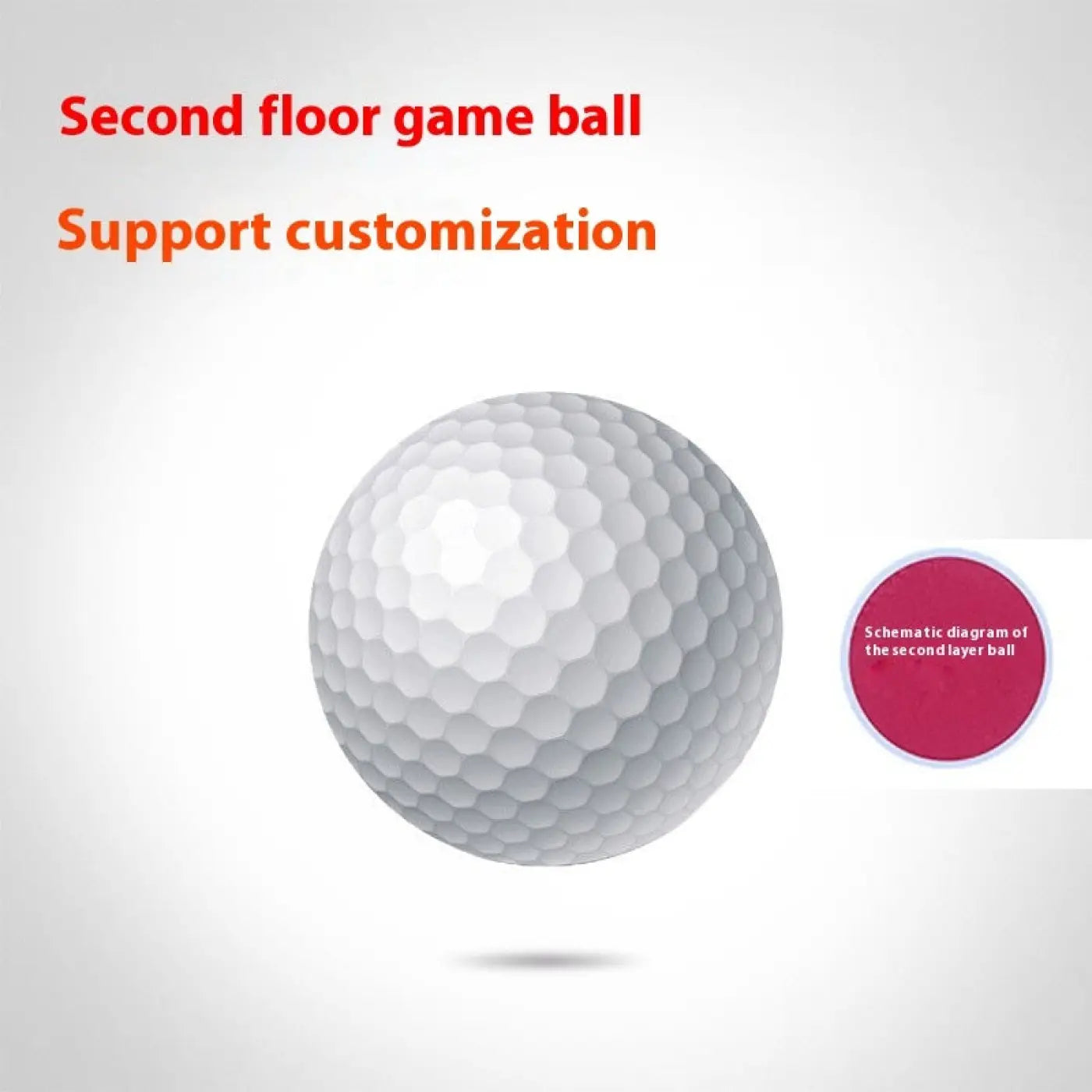 The Ball Depot golf ball: Sarin Double Deck Golf Ball
