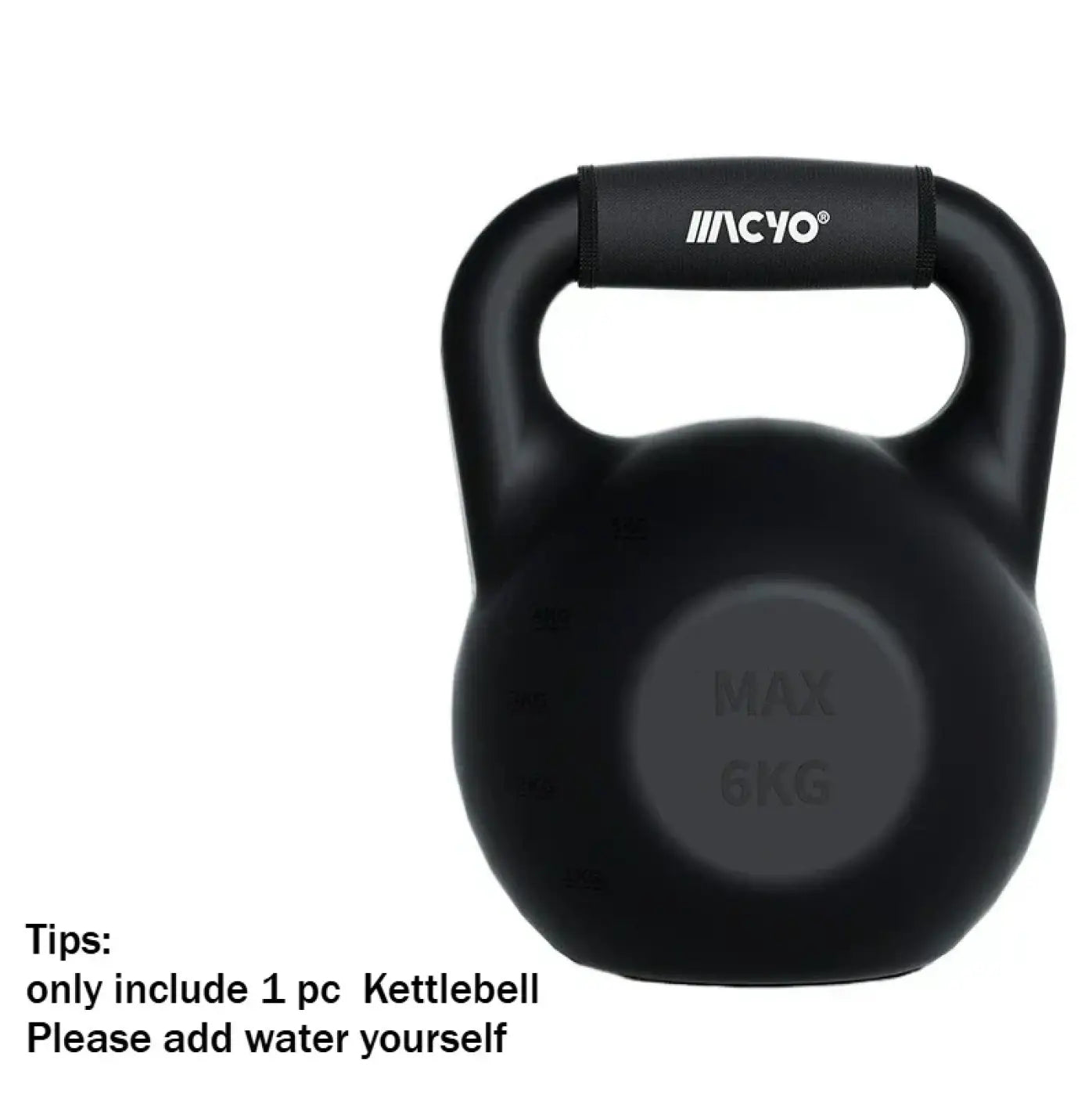 The Ball Depot medicine ball: Self-Injection Water-filled Kettlebell 1-6kg