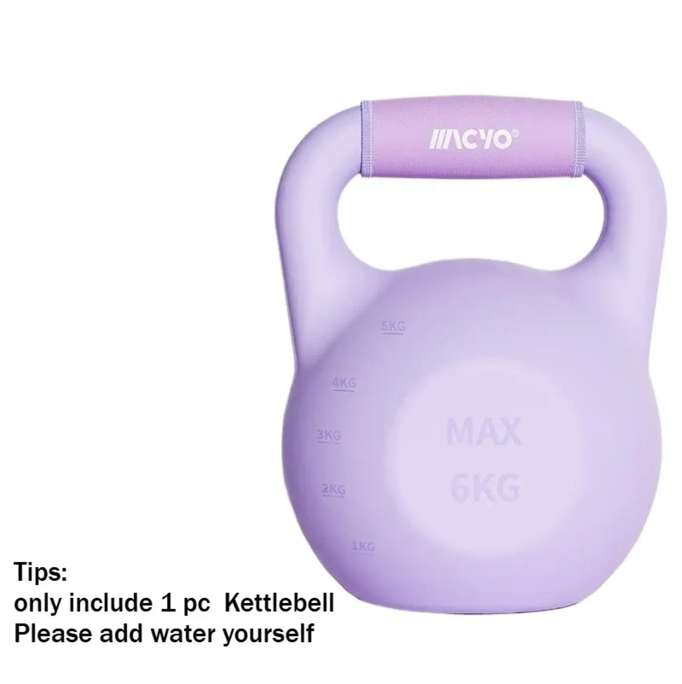 The Ball Depot medicine ball: Self-Injection Water-filled Kettlebell 1-6kg