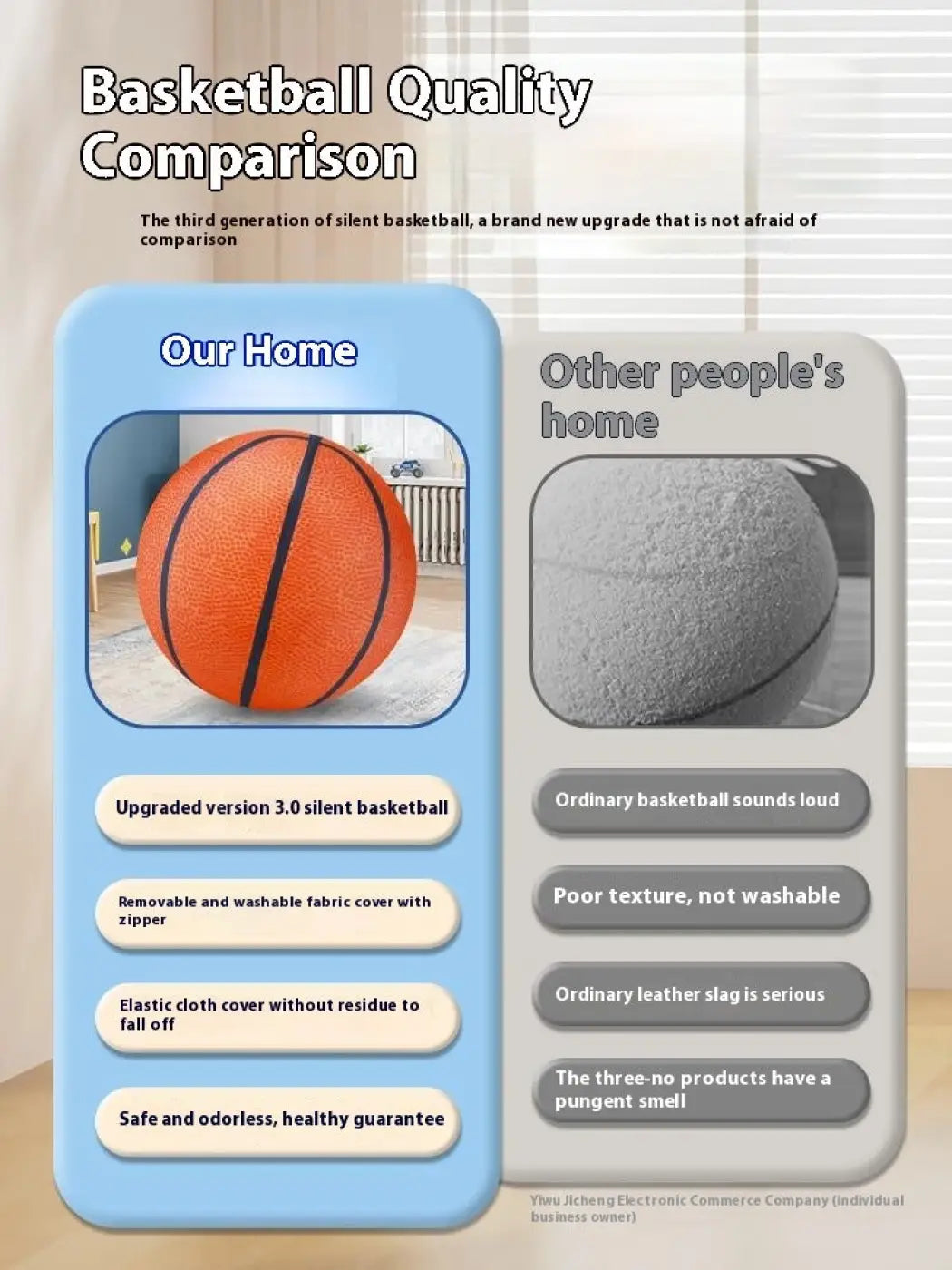 The Ball Depot basketball: Silent Basketball Silent Indoor Sports Children Pat Ball