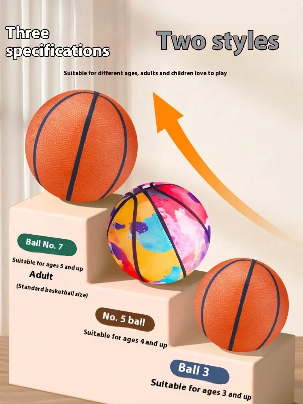 The Ball Depot basketball: Silent Basketball Silent Indoor Sports Children Pat Ball