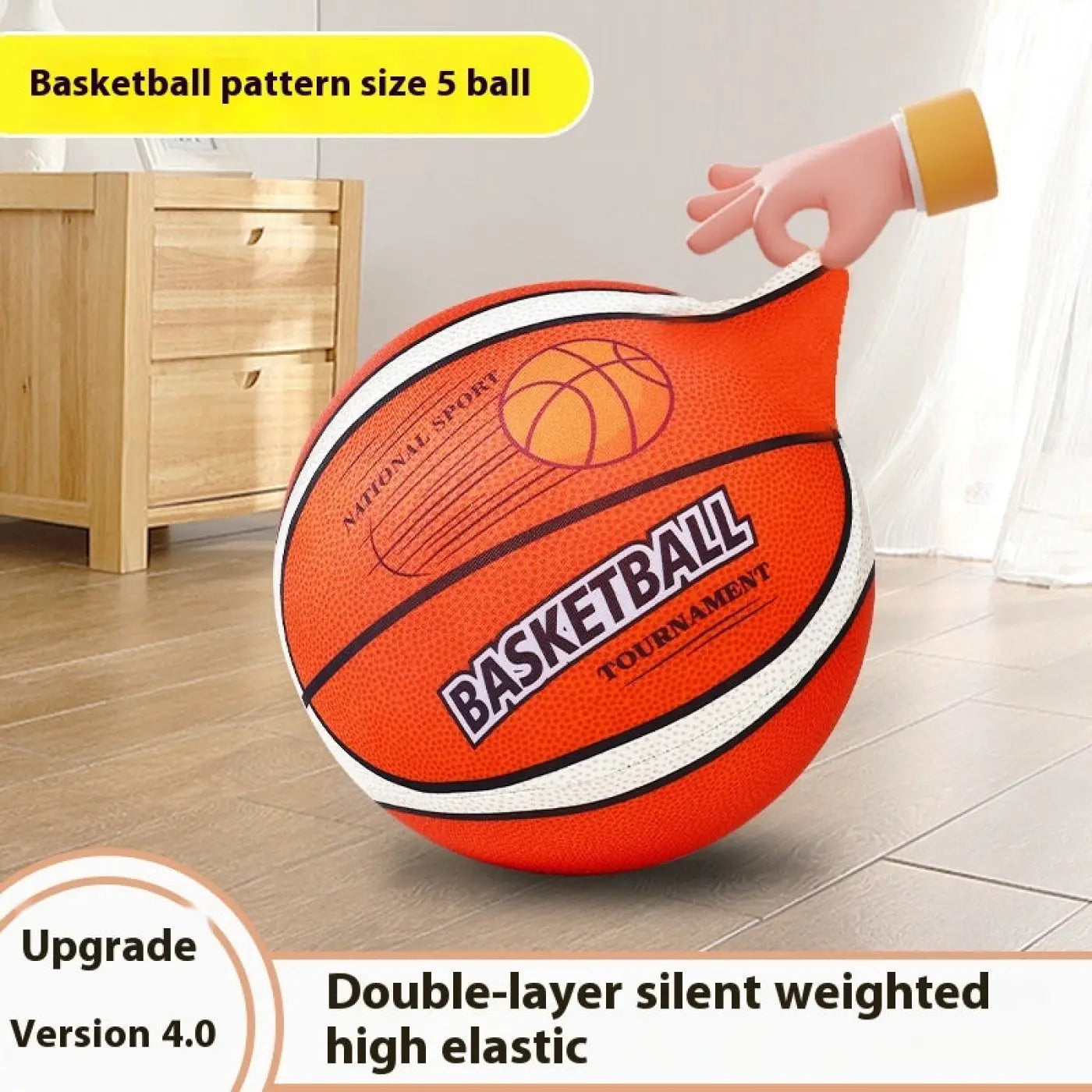 The Ball Depot basketball: Silent Basketball Silent Indoor Sports Children Pat Ball