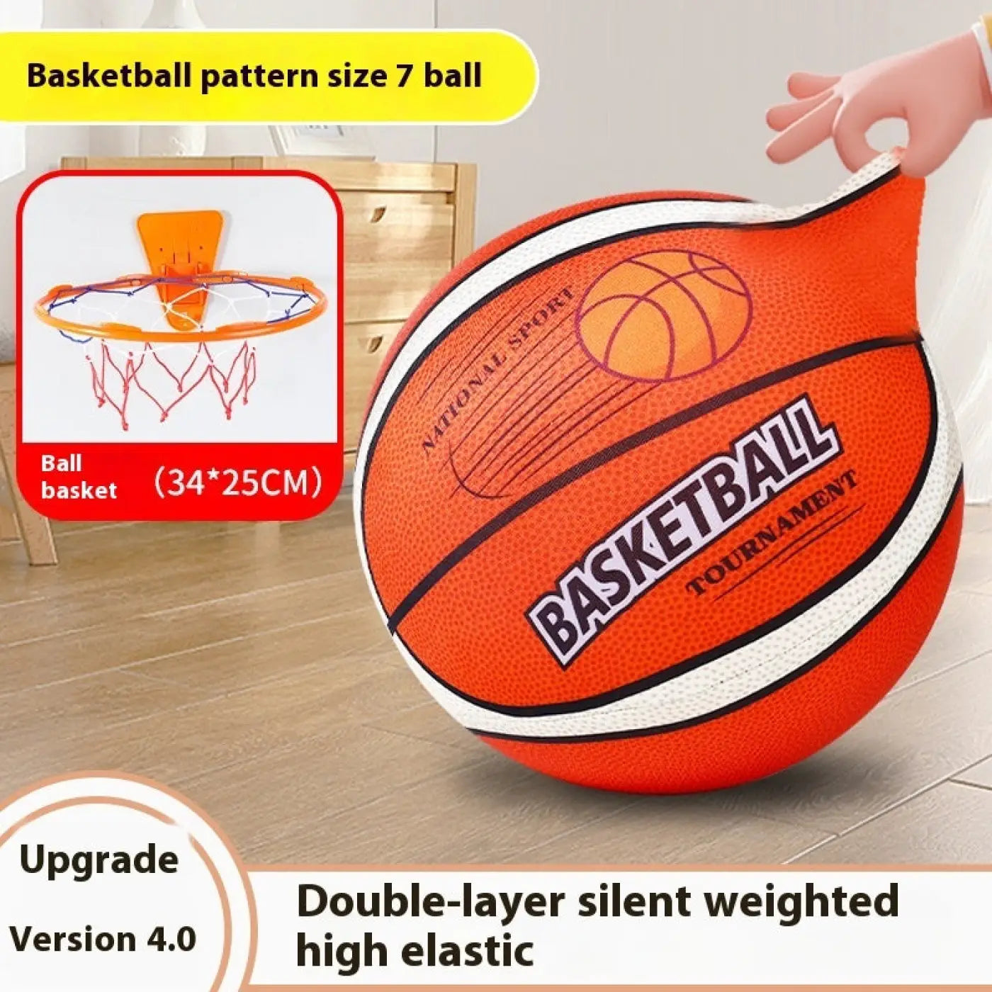 The Ball Depot basketball: Silent Basketball Silent Indoor Sports Children Pat Ball