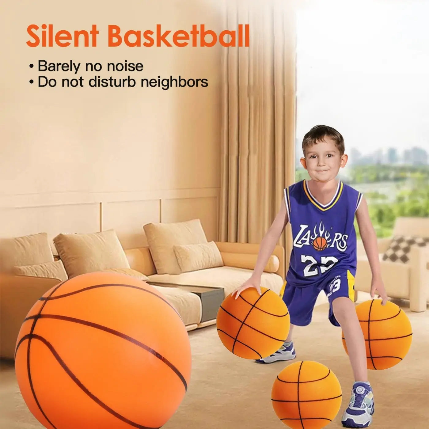 The Ball Depot basketball: Silent Foam Basketball