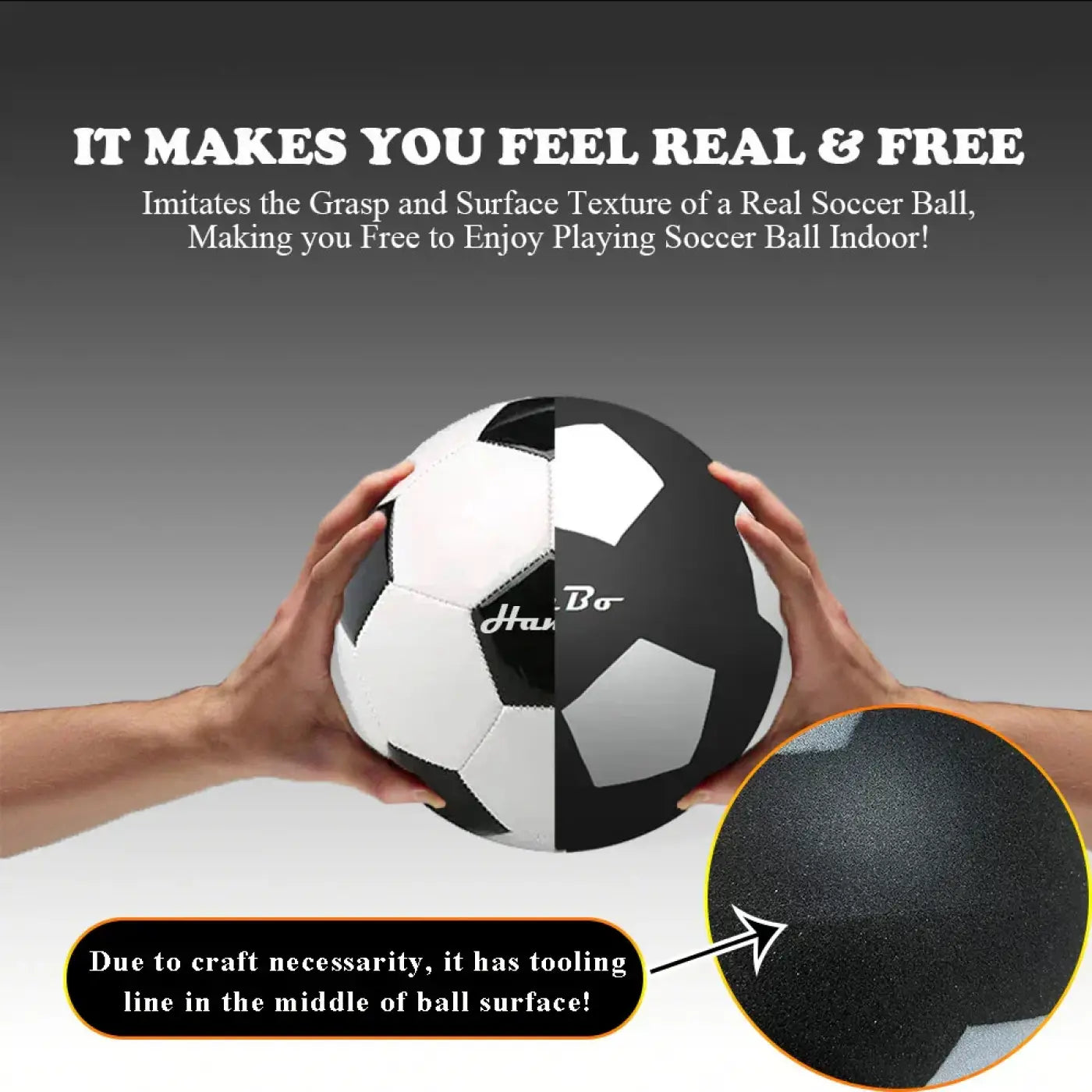 The Ball Depot soccer ball: Silent Foam SoccerFootball