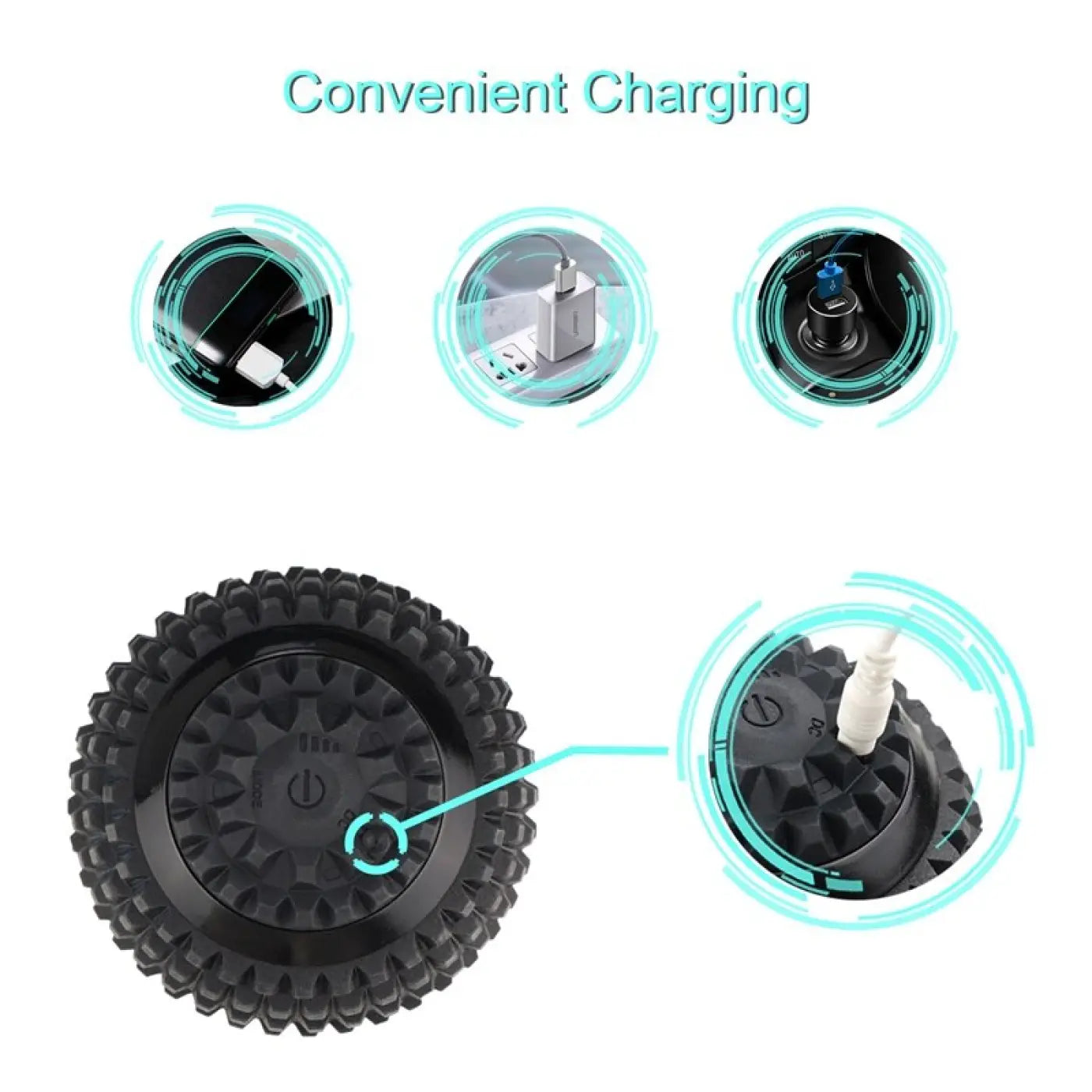 The Ball Depot massage ball: Silicone Fascia Electric Massage Yoga Ball
