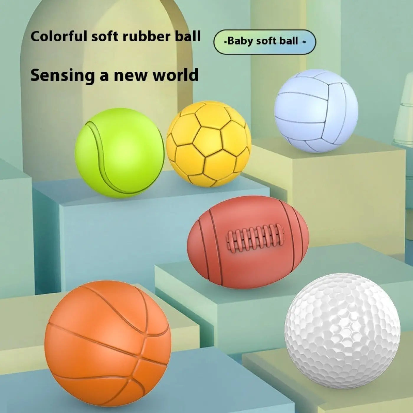 The Ball Depot baby balls: Silicone Grip Training Baby Ball