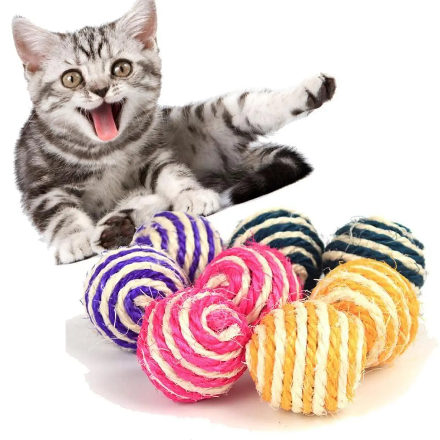 The Ball Depot Cat Balls: Sisal Tease Cat Ball