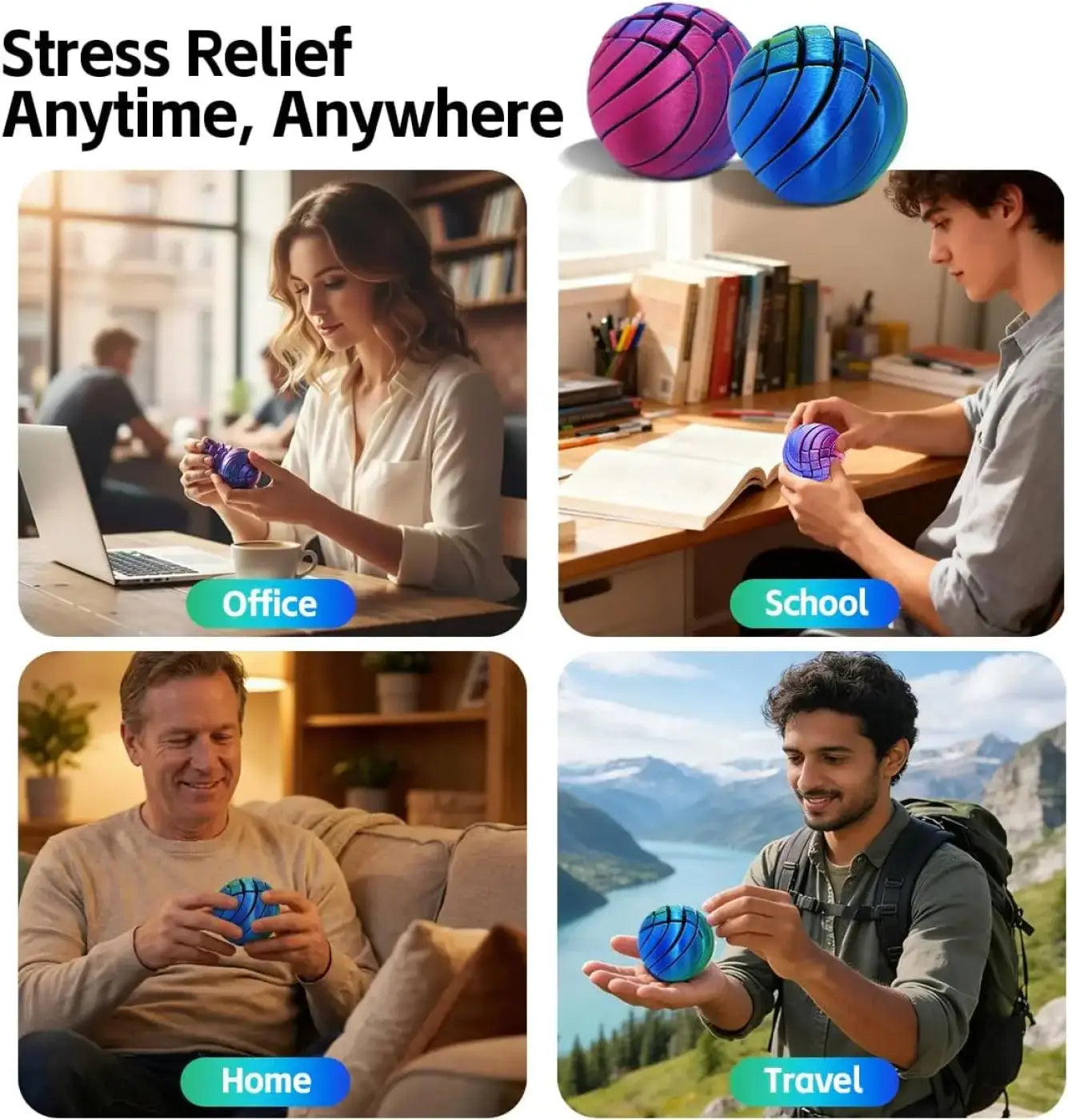 The Ball Depot sensory ball: Slime Twistsphere Fidget Ball