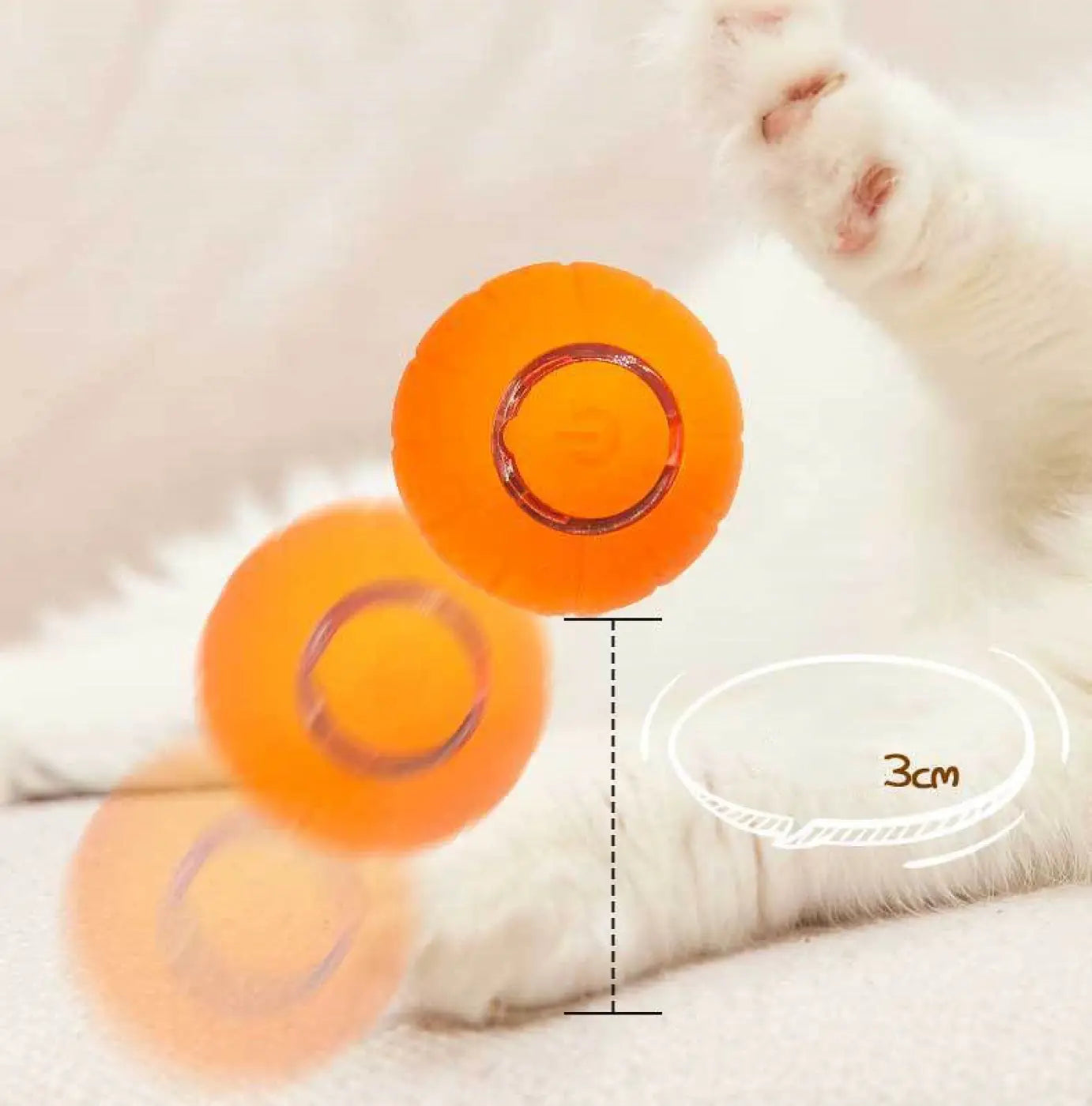 The Ball Depot cat toys: Smart Rolling Ball Pet Cat Ball