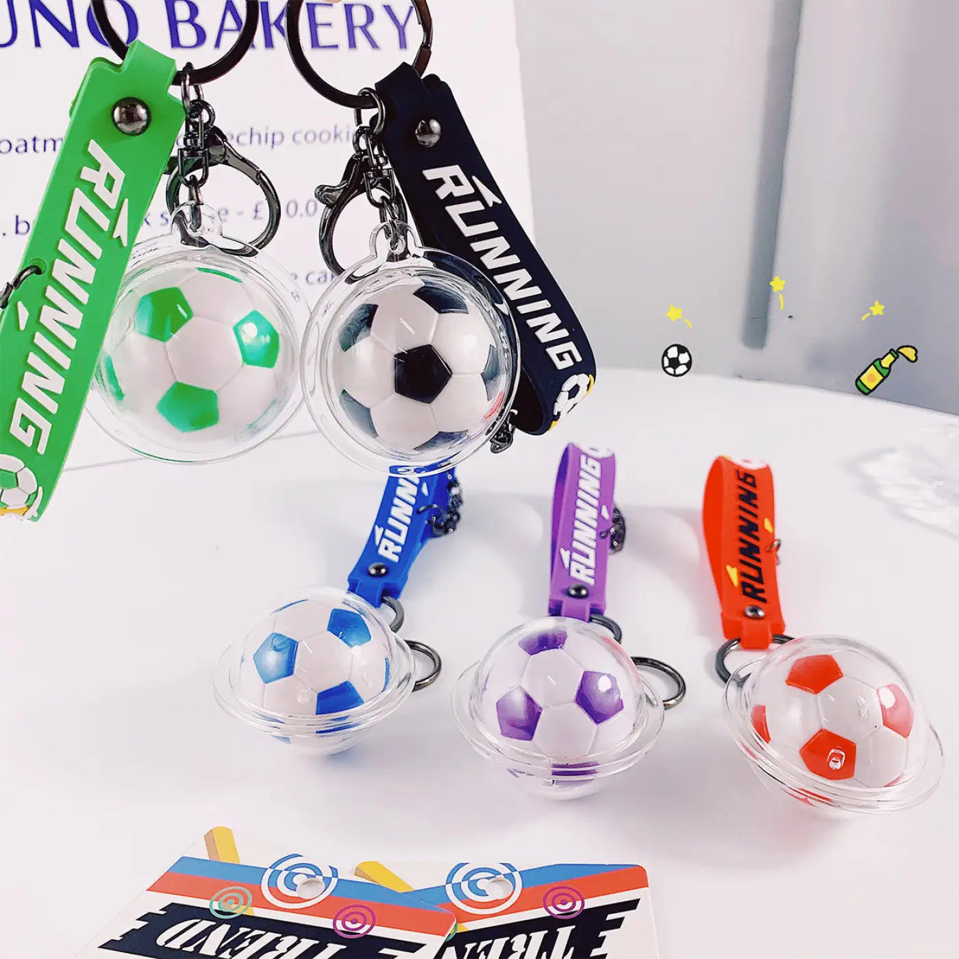 The Ball Depot novelty ball: Soccer Acrylic Keychain Pendant
