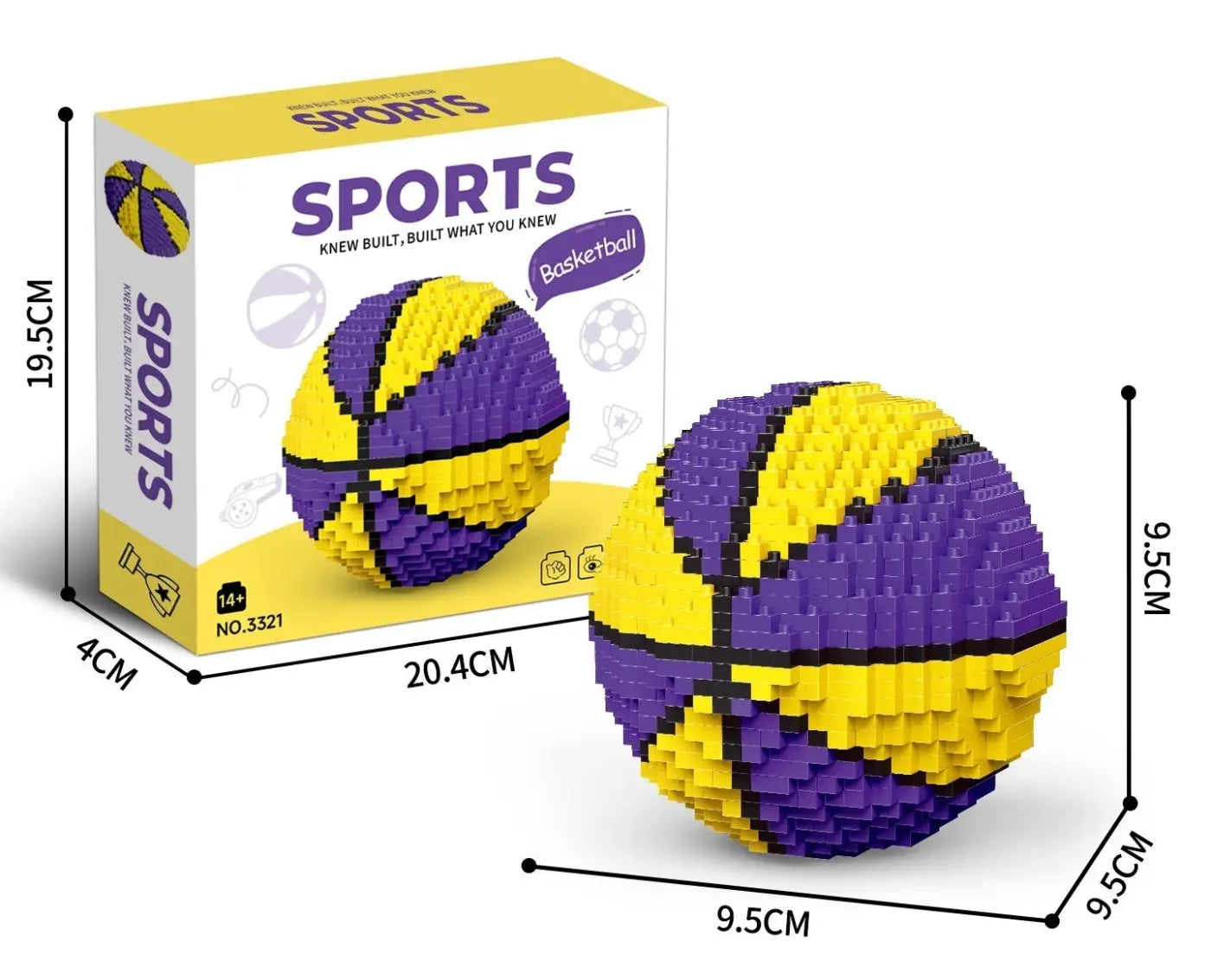 The Ball Depot puzzle ball: Soccer building block Toy