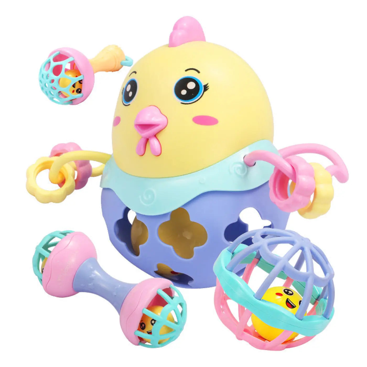 The Ball Depot baby balls: Soft rubber animal baby ball play set