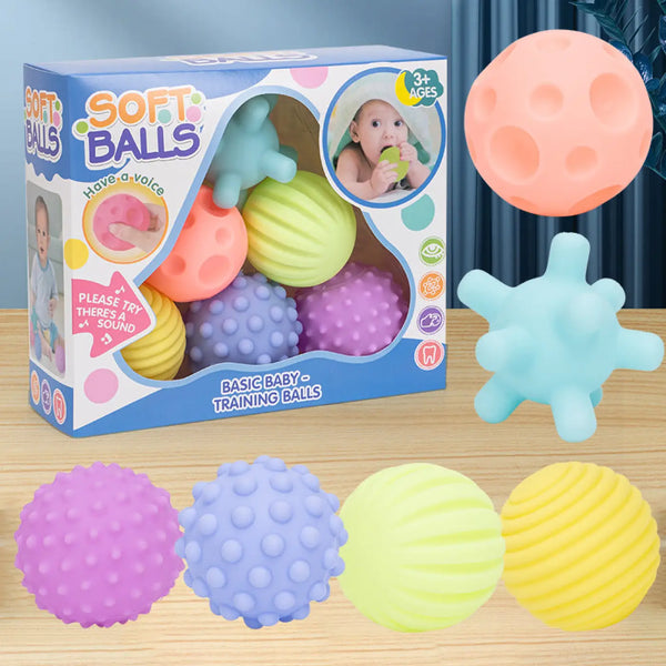 The Ball Depot baby balls: Soft Rubber Baby Grasping Ball