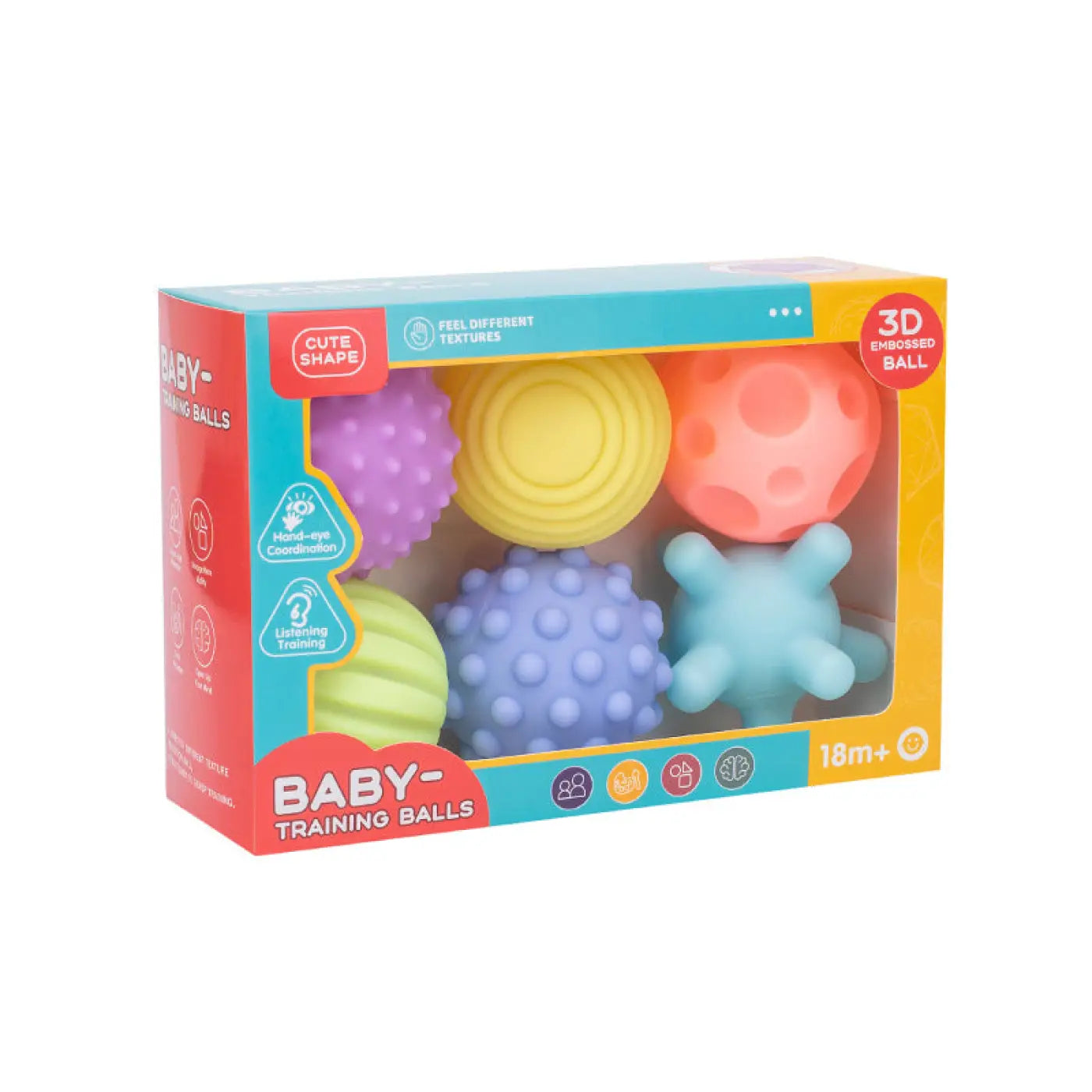 The Ball Depot baby balls: Soft Rubber Baby Grasping Ball
